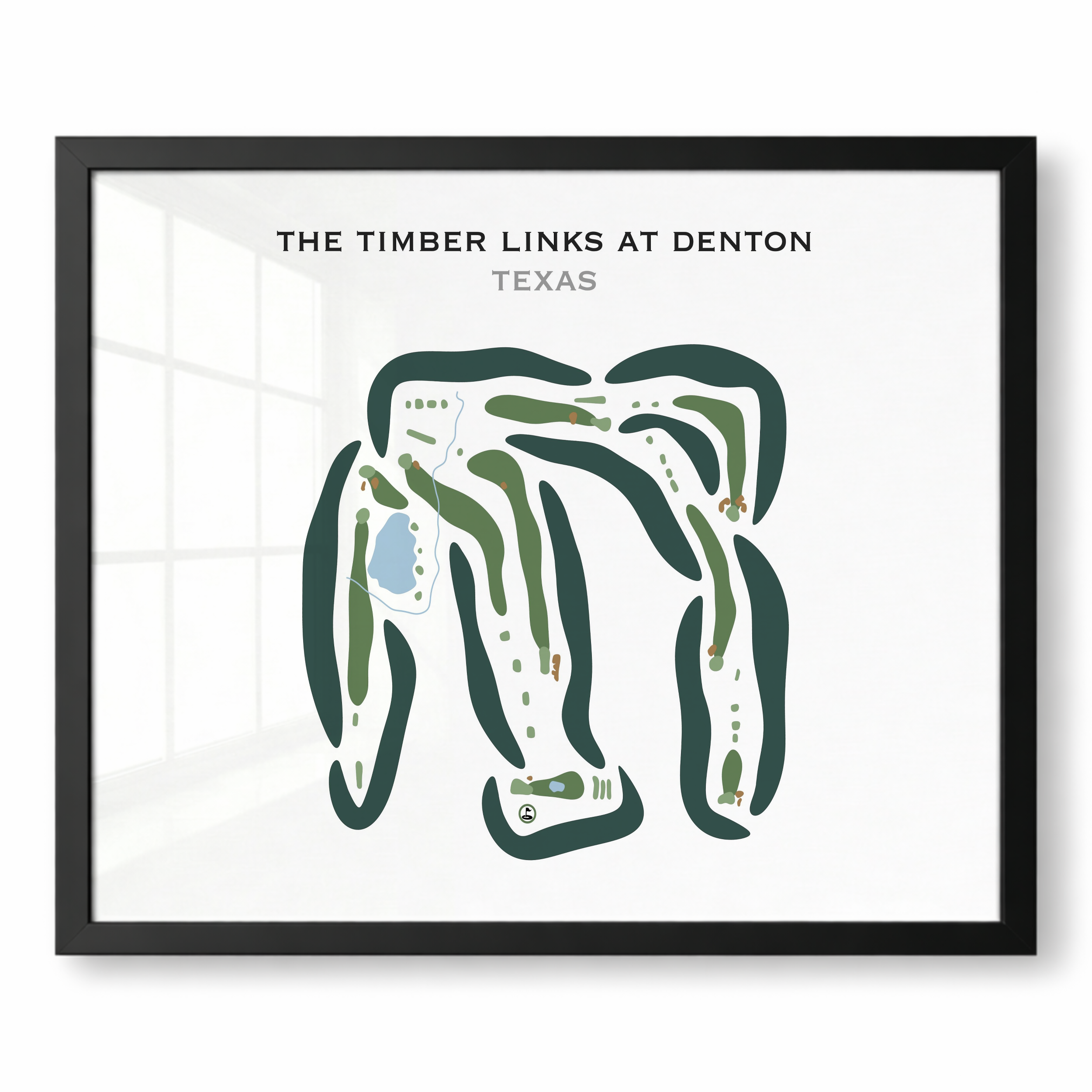 The Timber Links at Denton, Texas - Printed Golf Courses