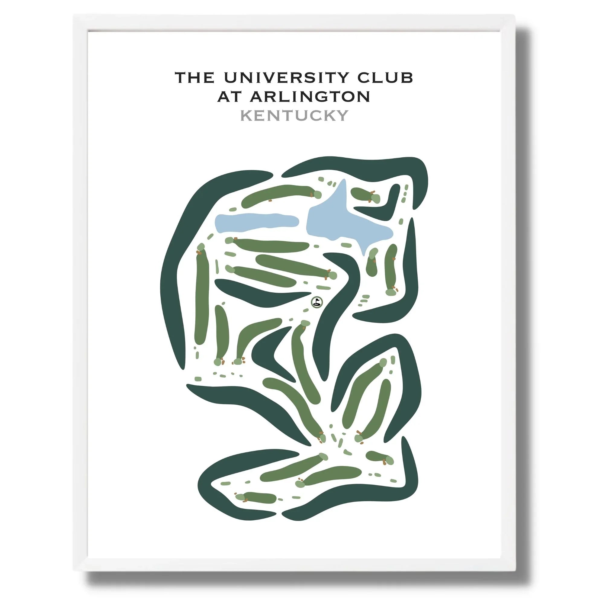 The University Club at Arlington, Kentucky - Printed Golf Courses