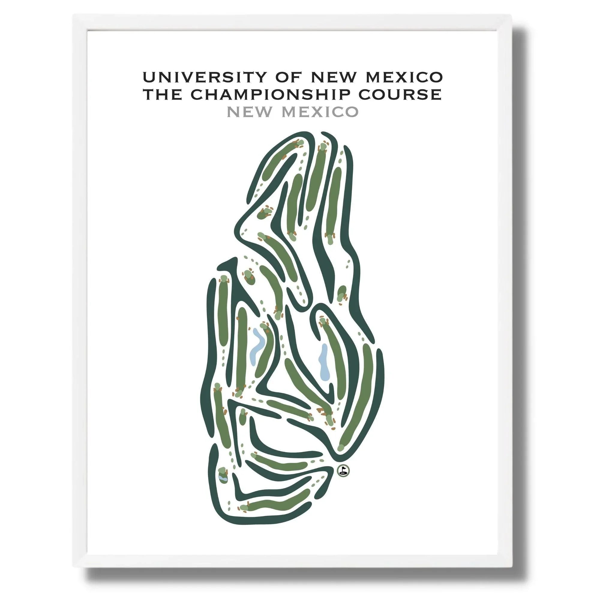 University of New Mexico The Championship Golf Course, New Mexico - Printed Golf Courses