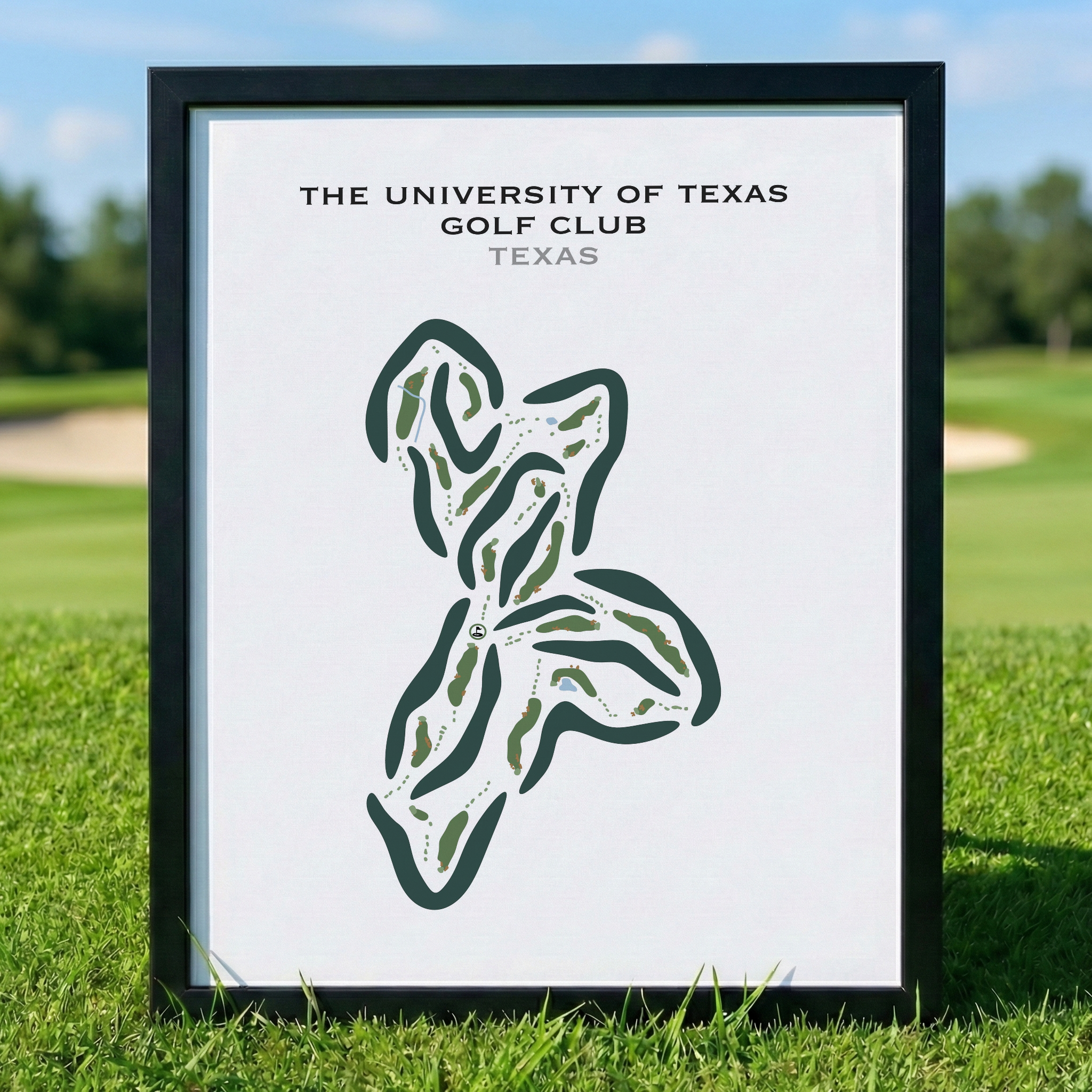 The University of Texas Golf Club, Texas - Printed Golf Courses