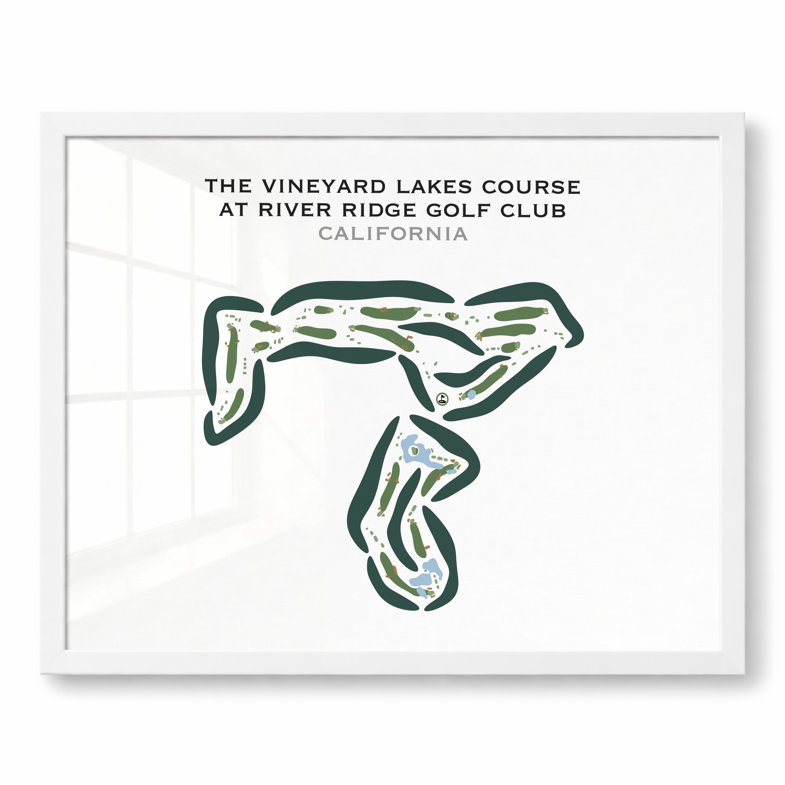 The Vineyard Course at River Ridge Golf Club, California - Printed Golf Courses