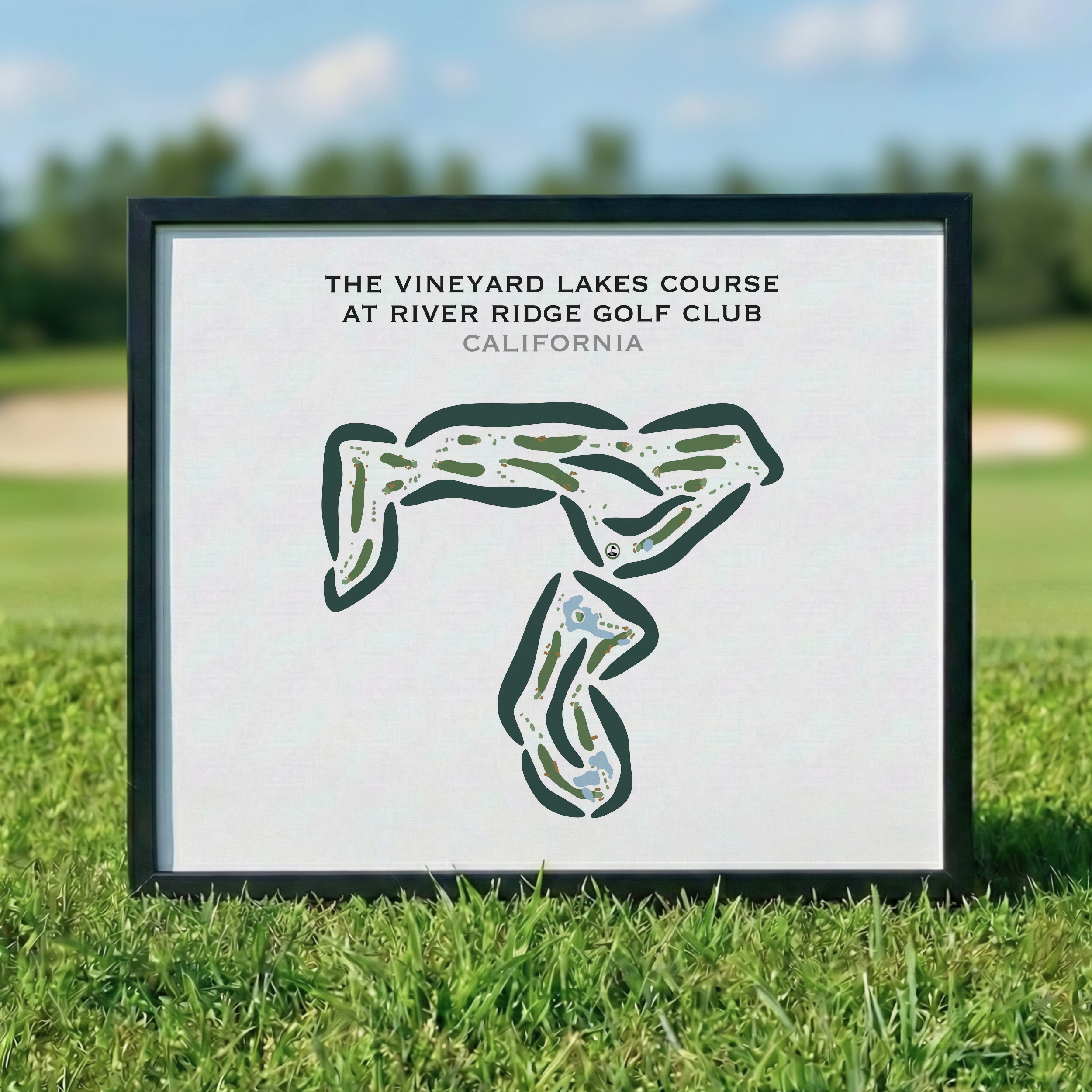 The Vineyard Course at River Ridge Golf Club, California - Printed Golf Courses