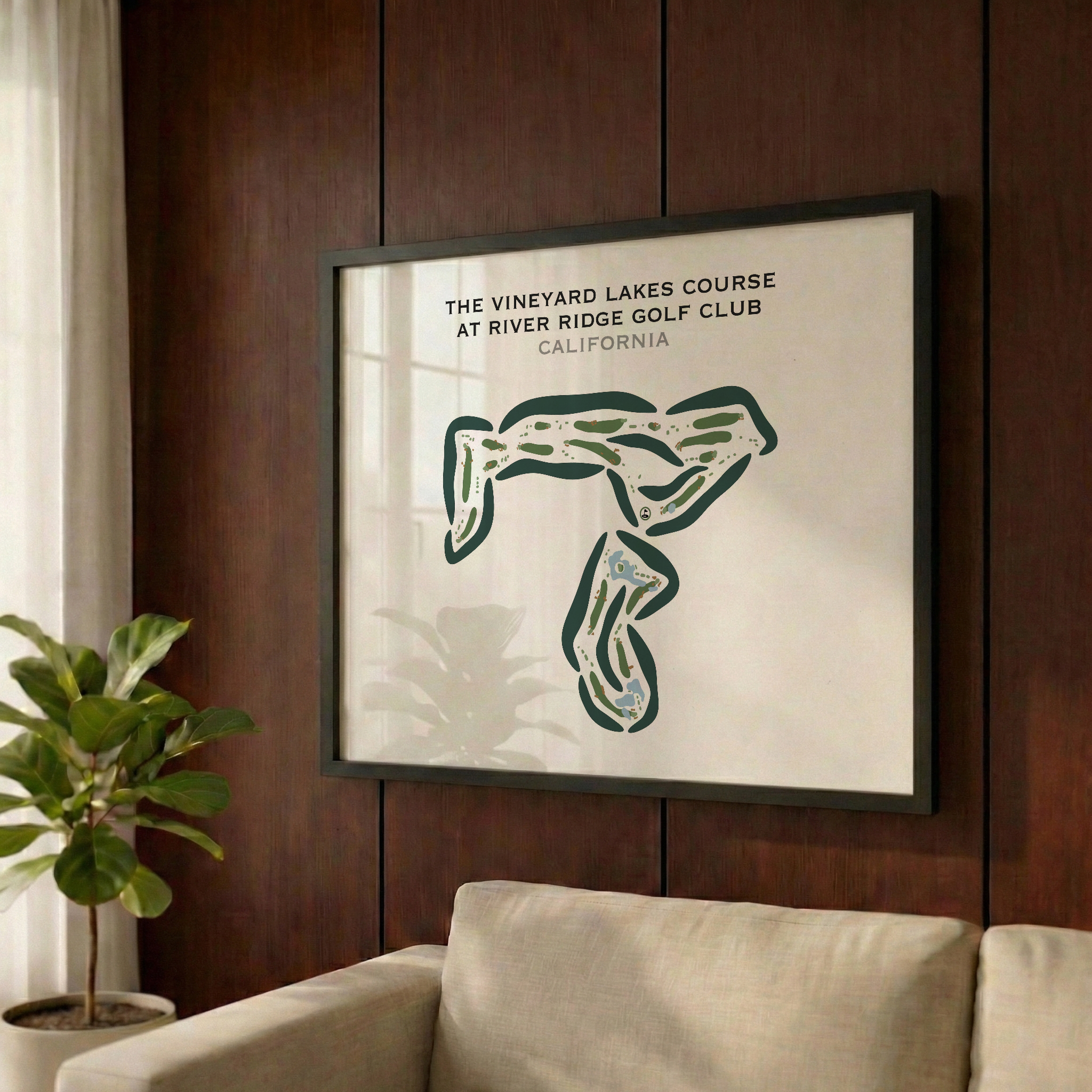 The Vineyard Course at River Ridge Golf Club, California - Printed Golf Courses