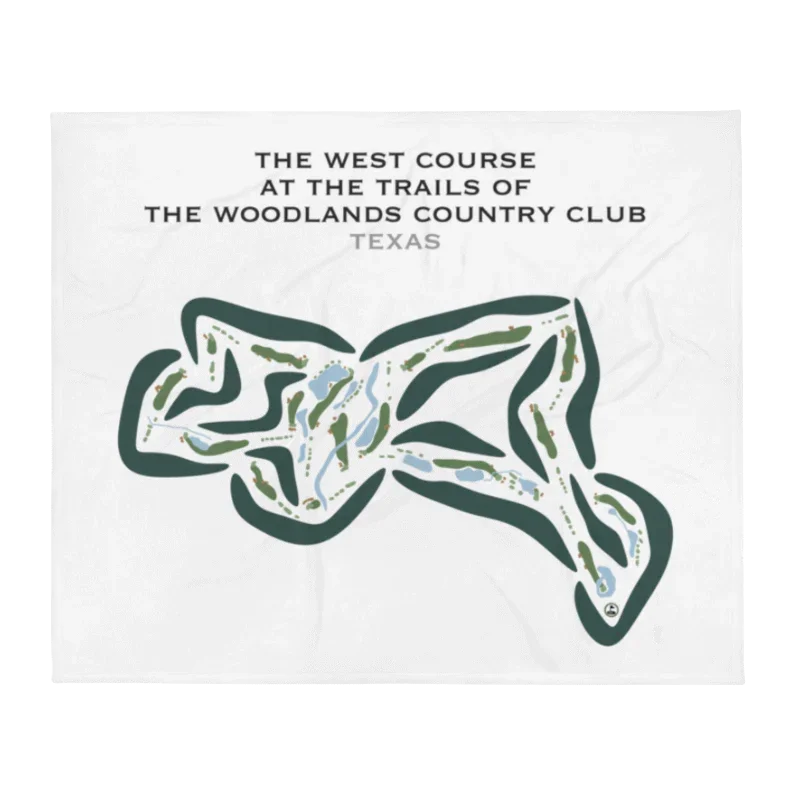 The West Course - The Golf Trails at The Woodlands, Texas - Printed Golf Courses