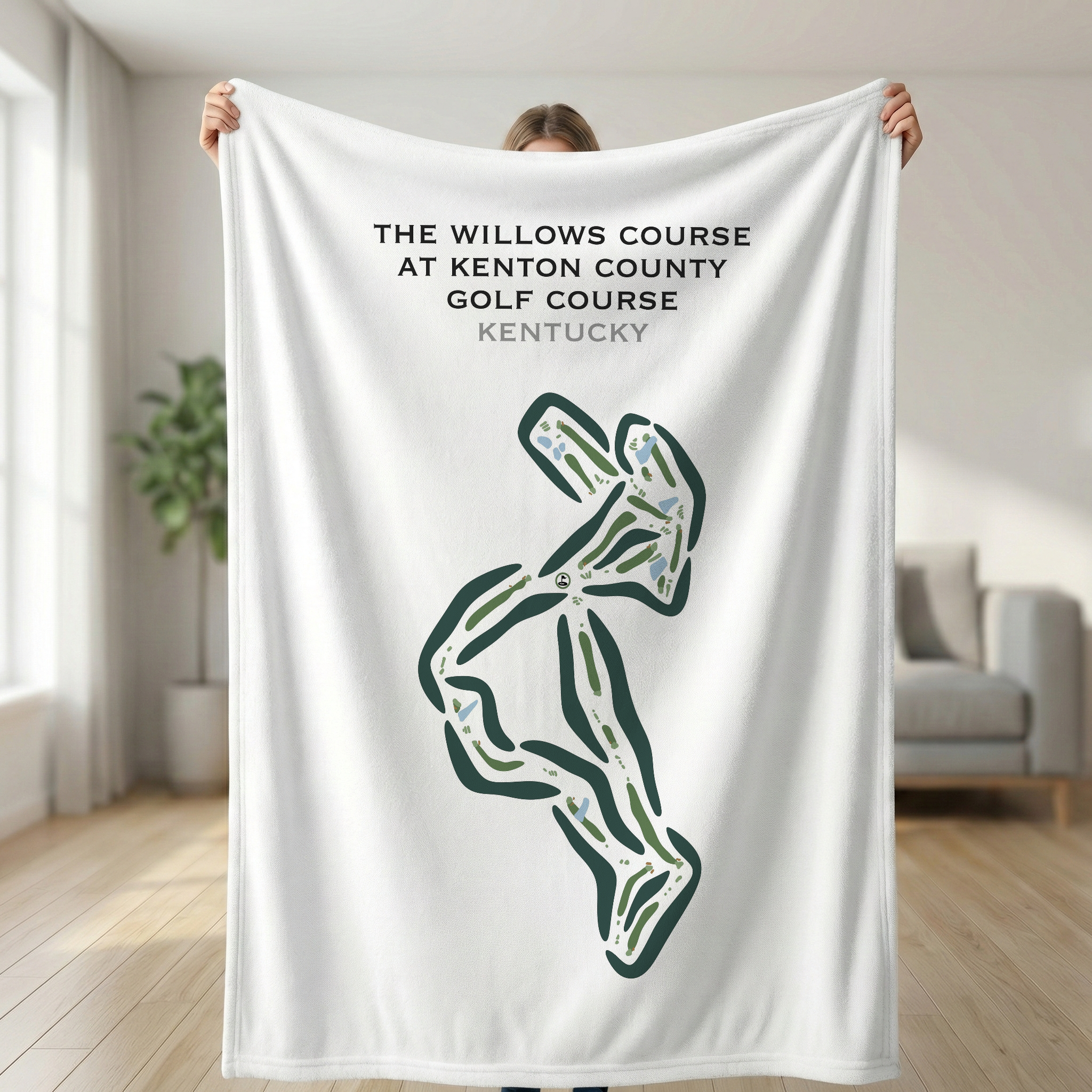 The Willows Course at Kenton County Golf Course, Kentucky - Printed Golf Courses