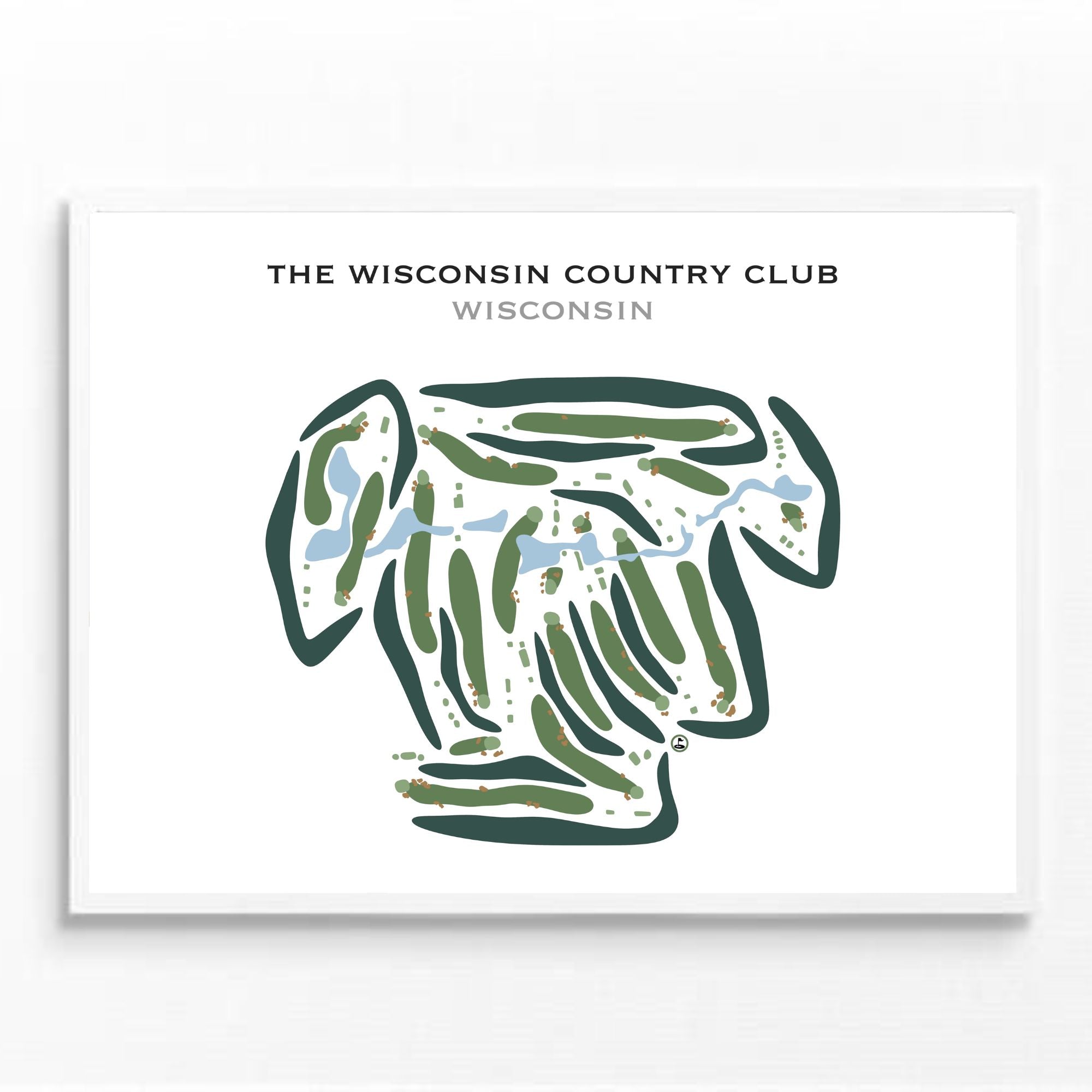 The Wisconsin Country Club, Wisconsin - Printed Golf Courses
