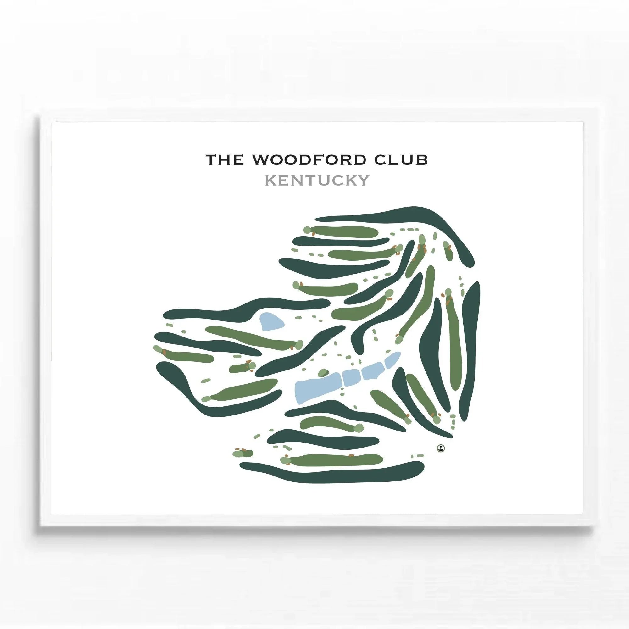 The Woodford Club, Kentucky - Printed Golf Course