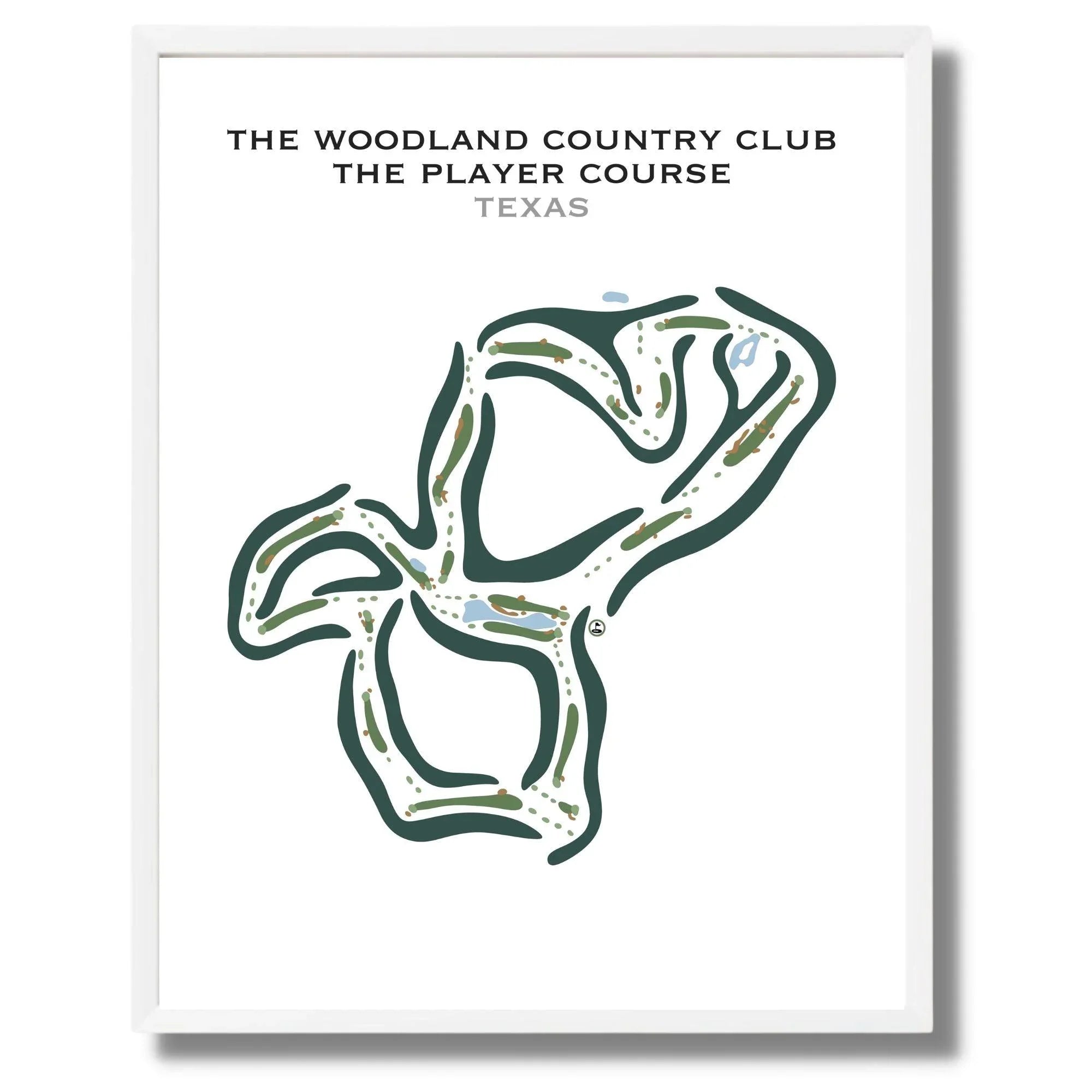 The Woodlands Country Club, The Player Course, Texas - Printed Golf Courses