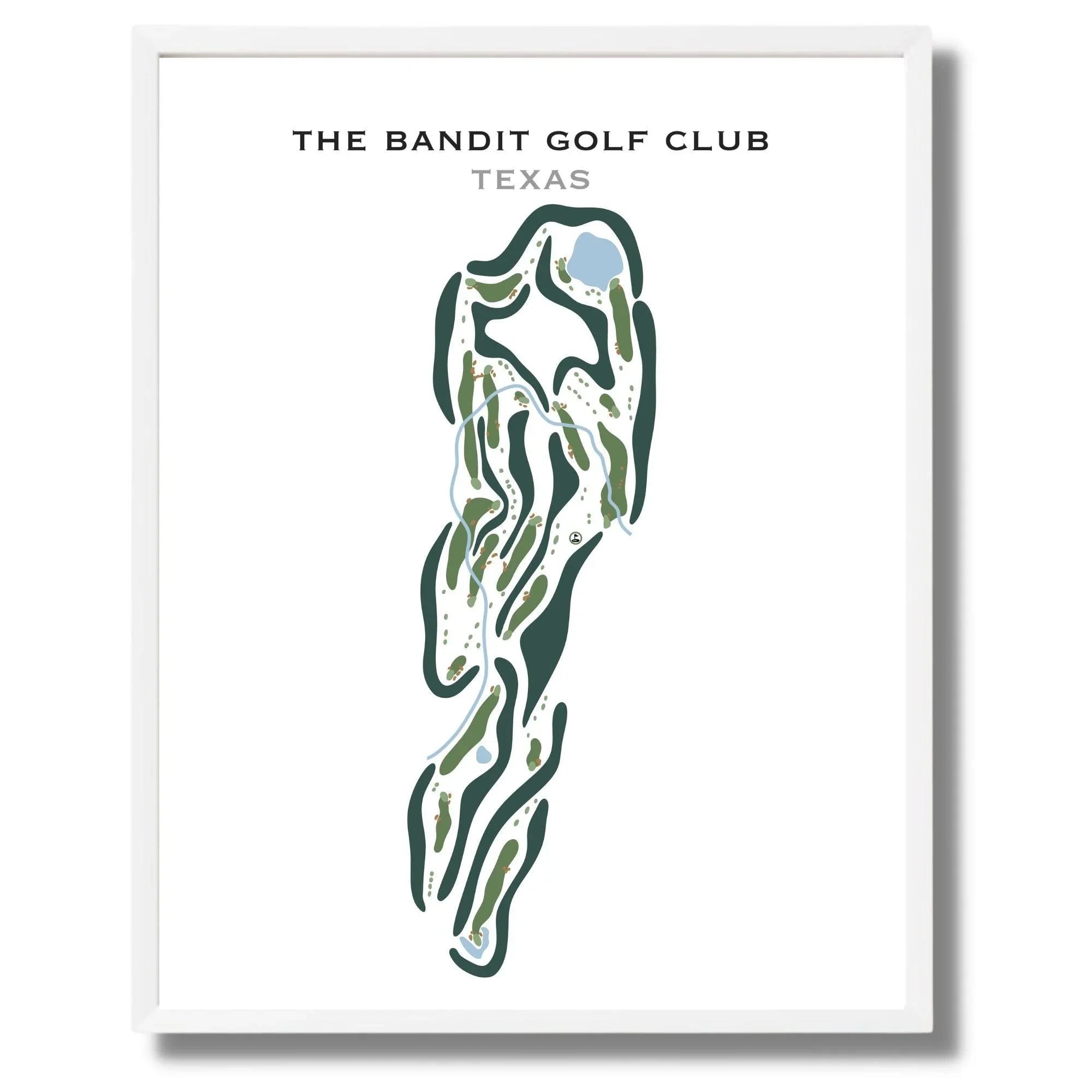 The Bandit Golf Club, Texas - Printed Golf Courses