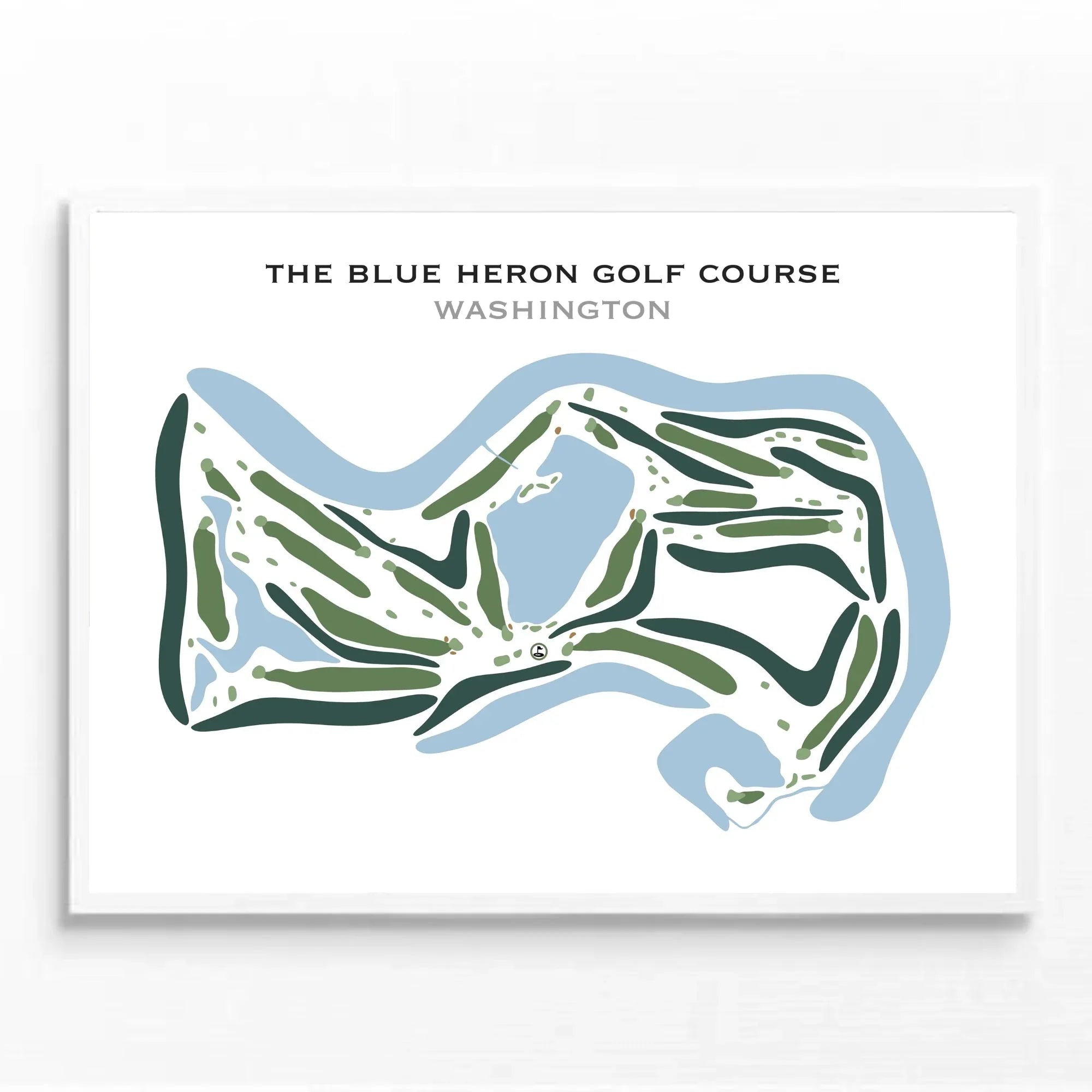 The Blue Heron Golf Course, Washington - Printed Golf Courses