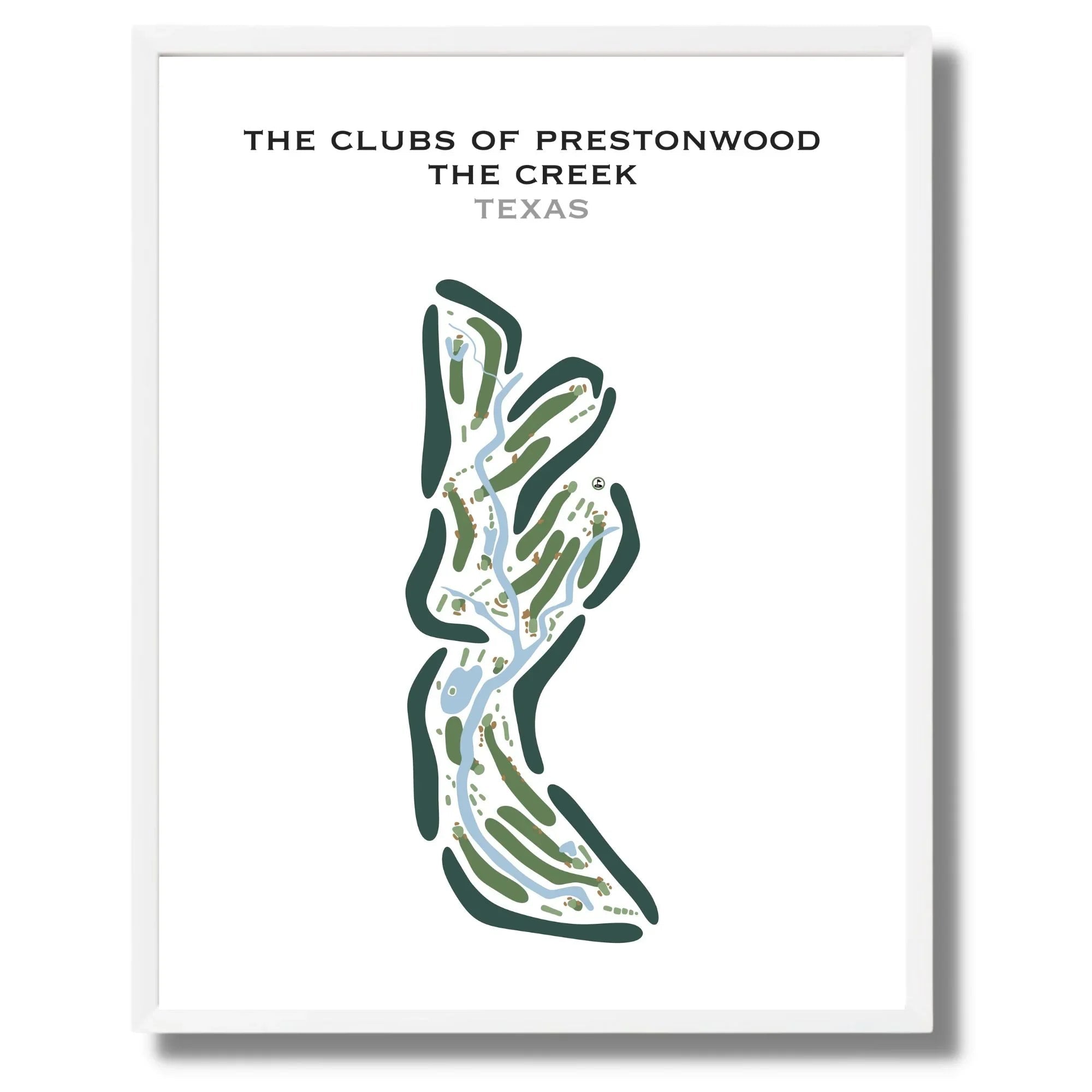 The Clubs of Prestonwood - The Creek, Texas - Printed Golf Courses