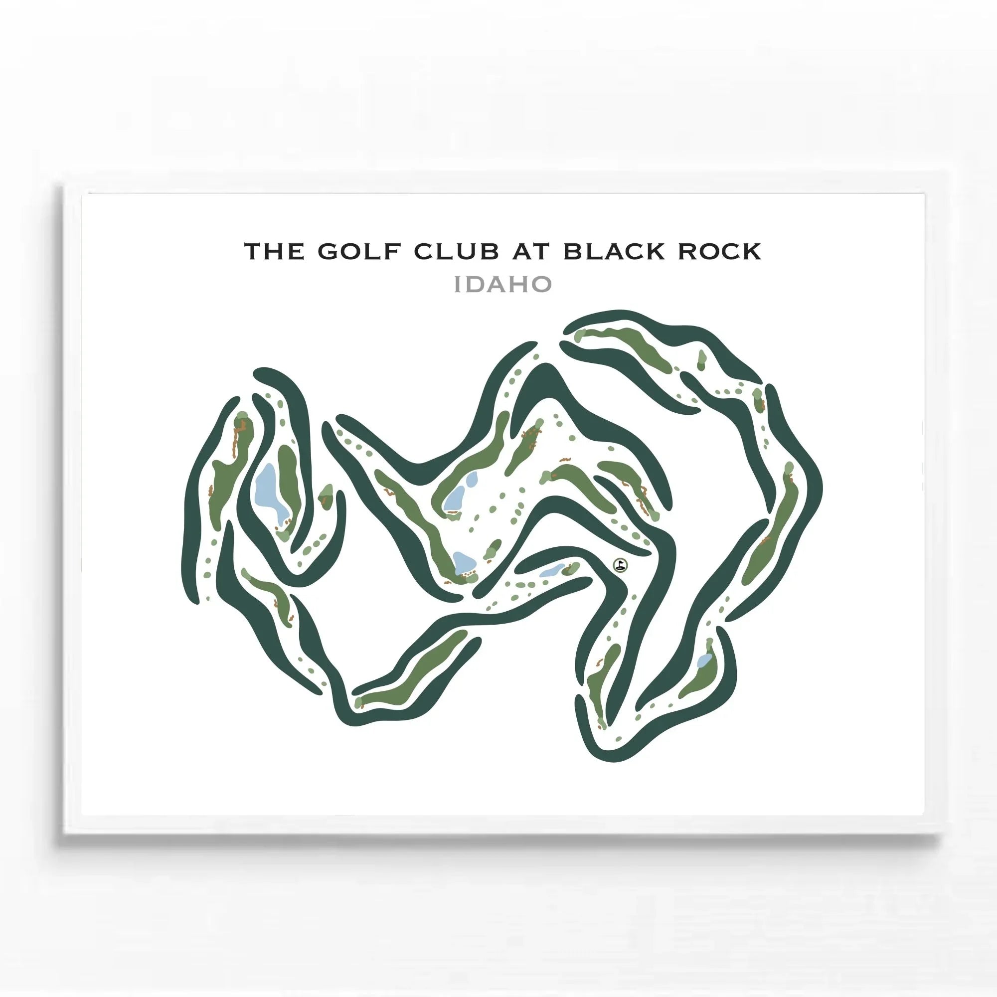 The Golf Club At Black Rock, Idaho - Printed Golf Courses