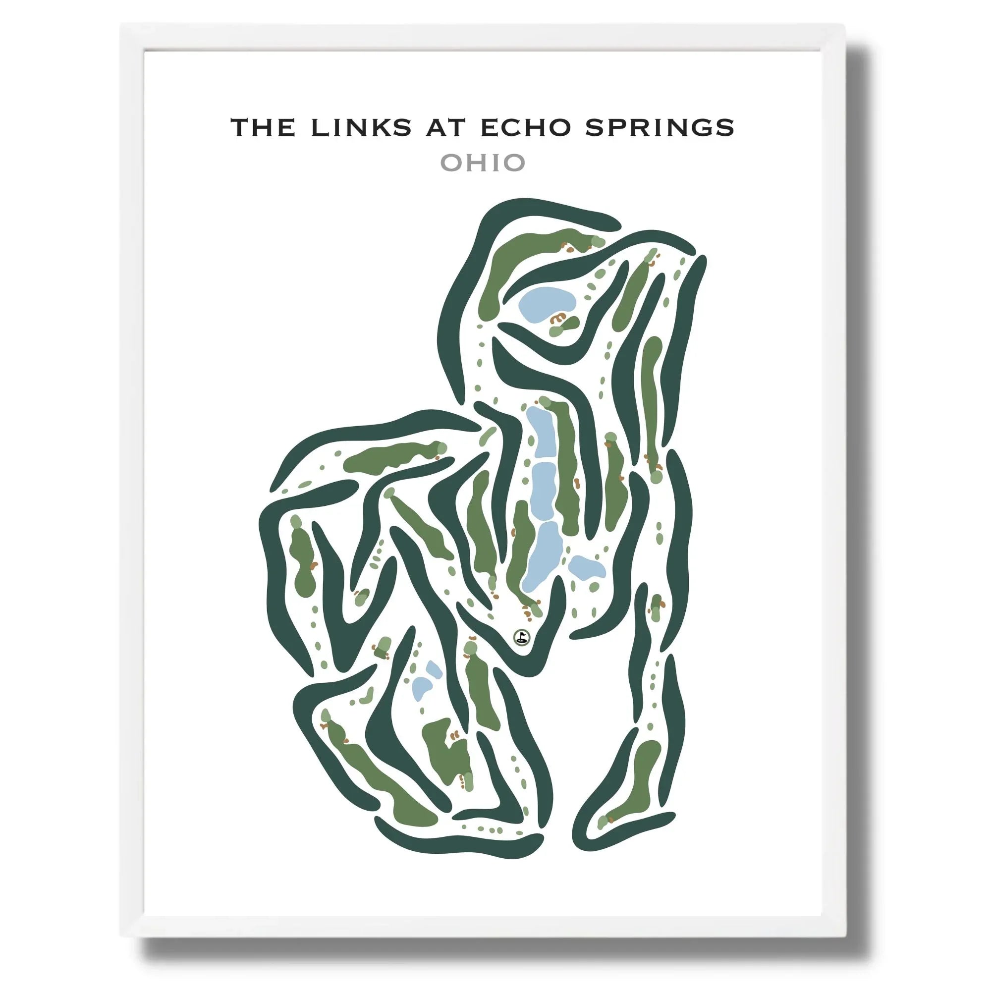 The Links at Echo Springs, Ohio - Printed Golf Courses