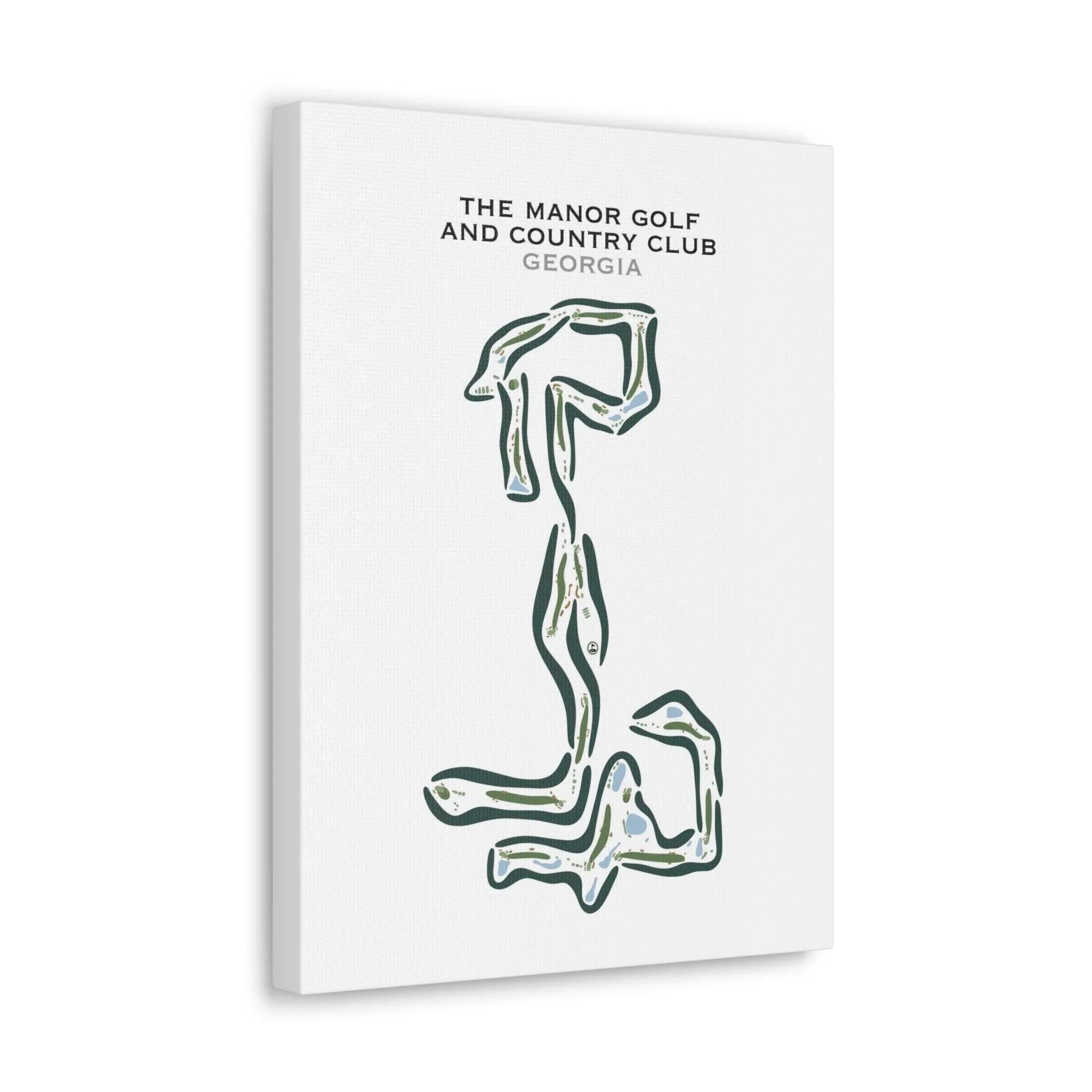 The Manor Golf And Country Club, Georgia - Printed Golf Courses