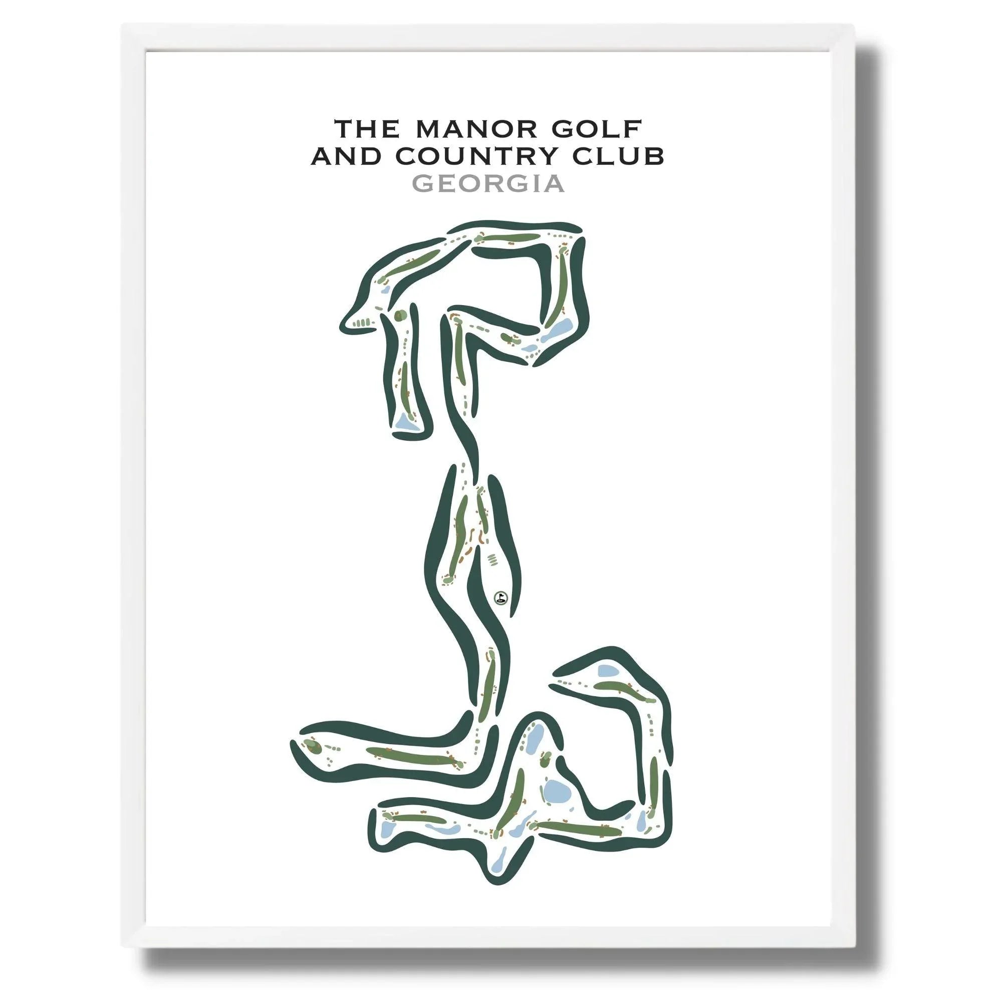 The Manor Golf And Country Club, Georgia - Printed Golf Courses