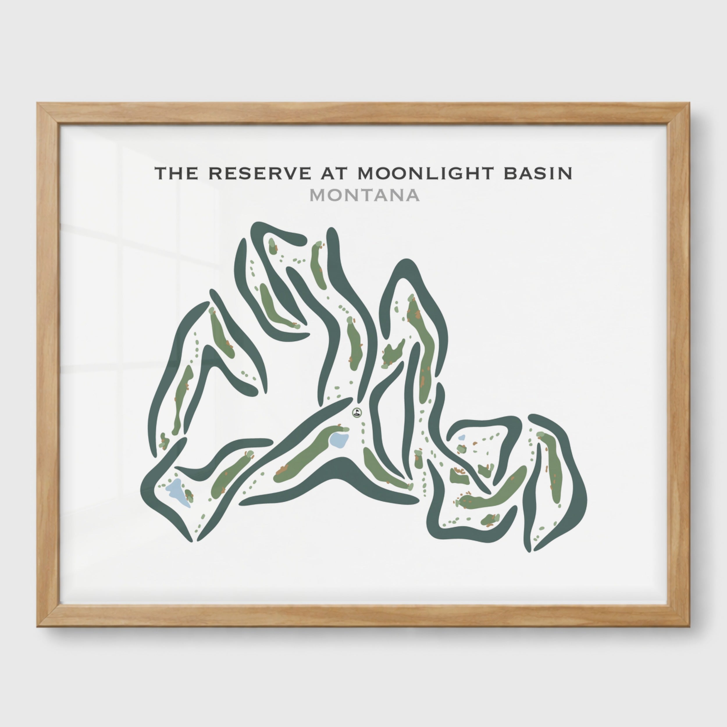 The Reserve at Moonlight Basin, Montana - Printed Golf Courses