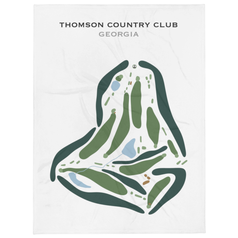Thomson Country Club, Georgia - Printed Golf Courses