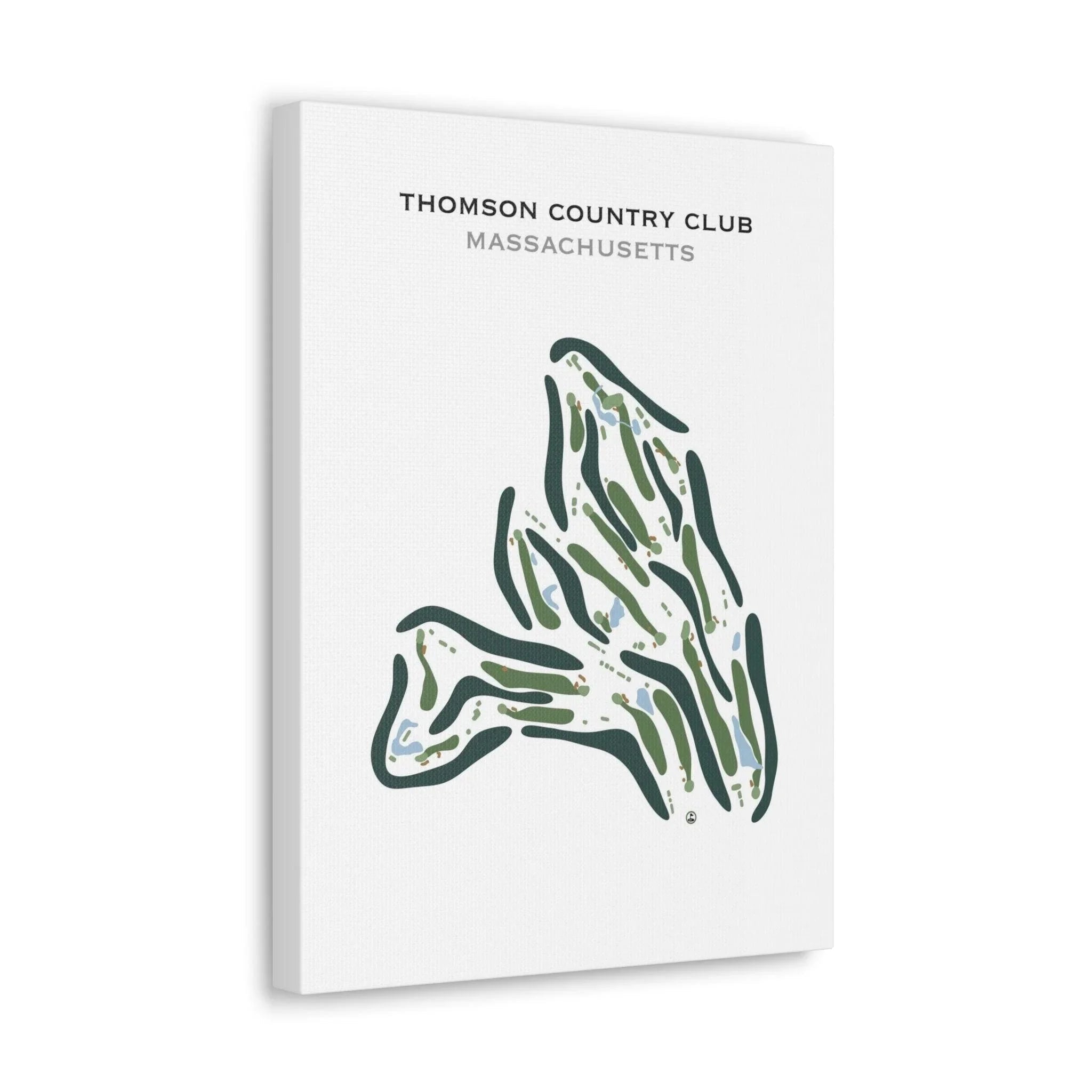 Thomson Country Club, Massachusetts - Printed Golf Course