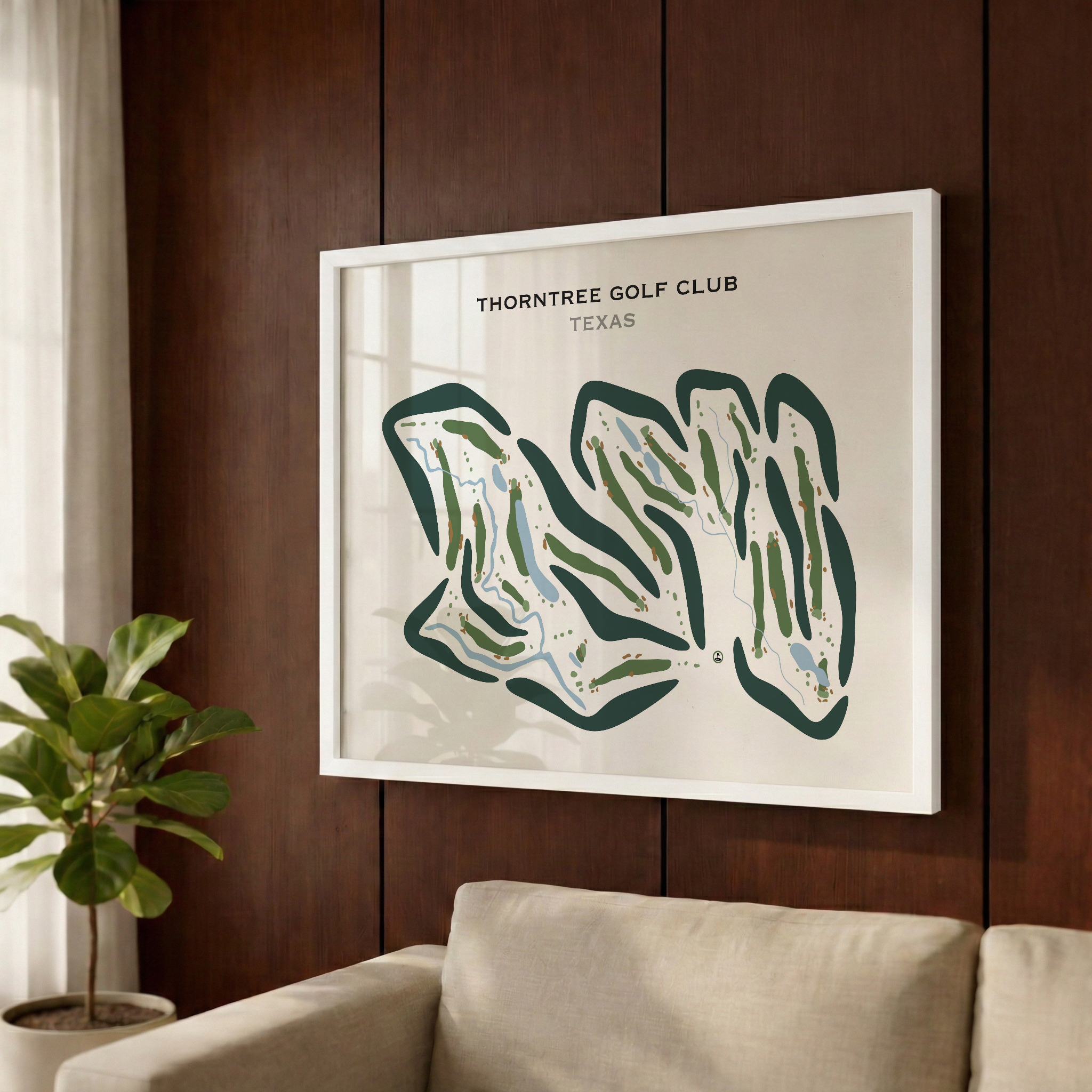 Thorntree Country Club, Texas - Printed Golf Courses