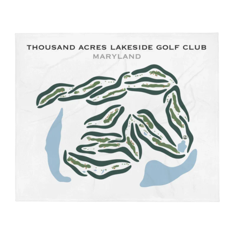 Thousand Acres Lakeside Golf Club, Maryland - Printed Golf Courses