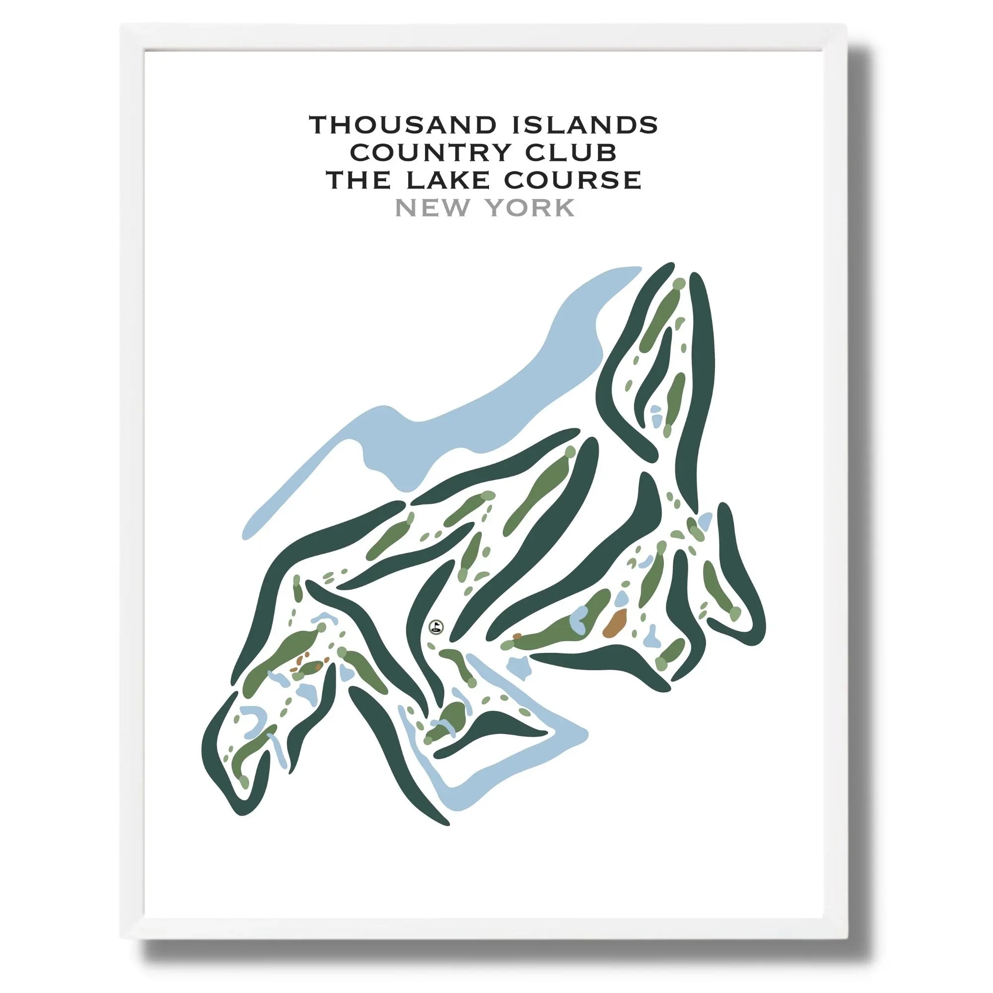 Thousand Island Country Club Lake Course, New York - Printed Golf Courses