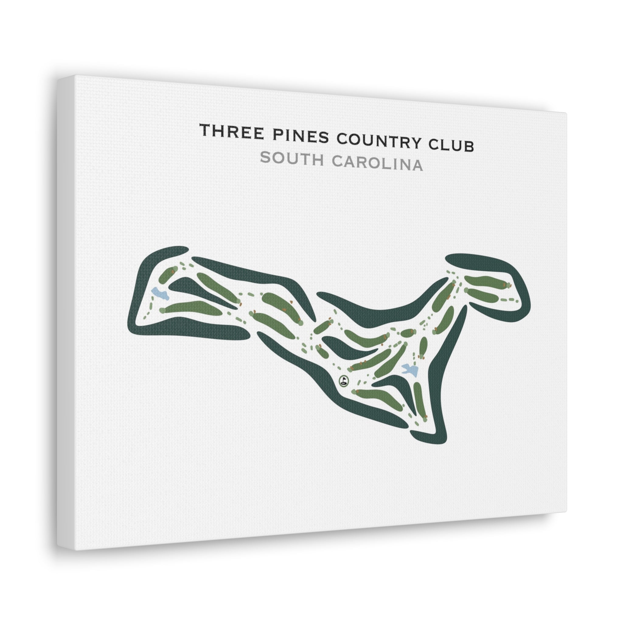 Three Pines Country Club, South Carolina - Printed Golf Courses