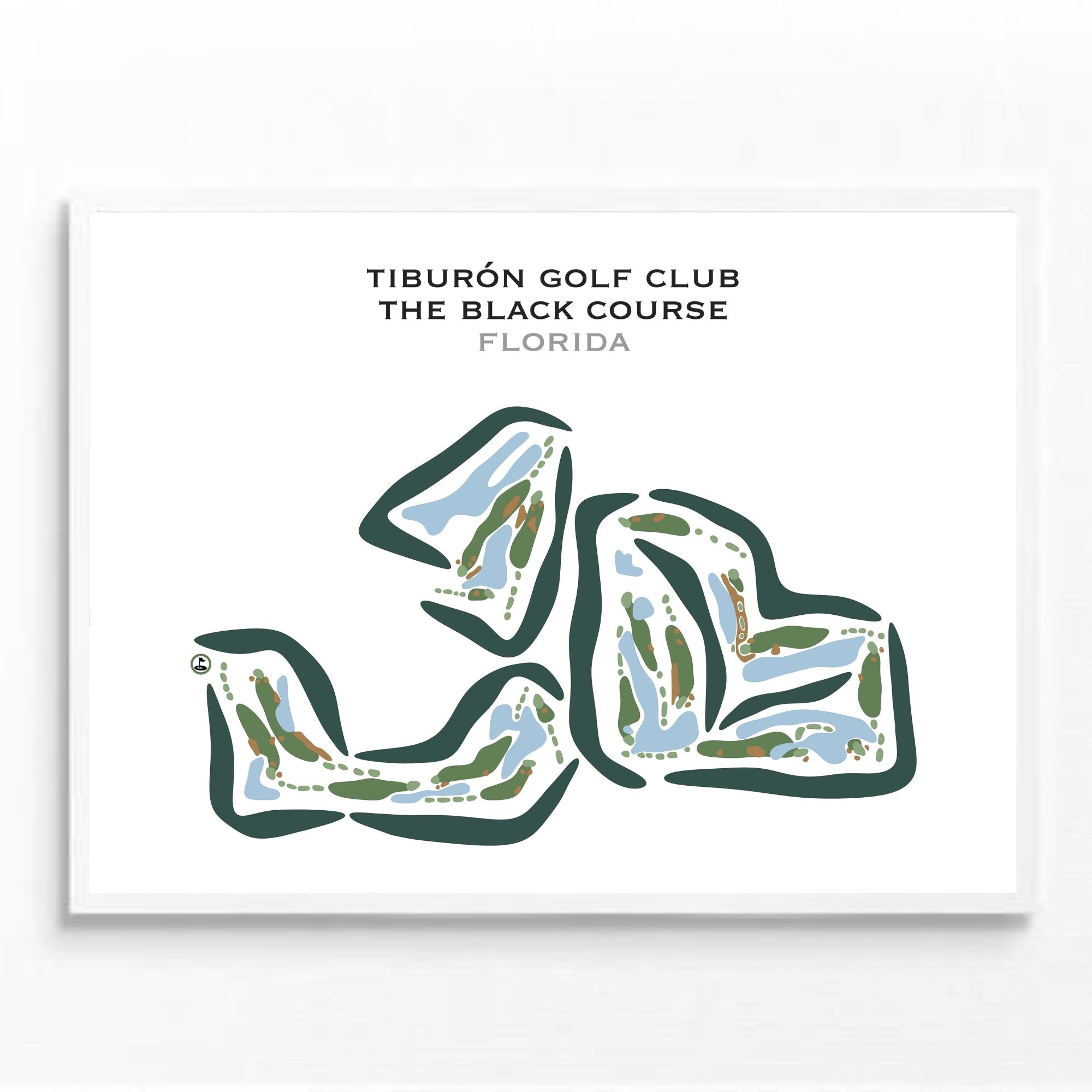 Tiburón Golf Club - The Black Course, Florida - Printed Golf Courses