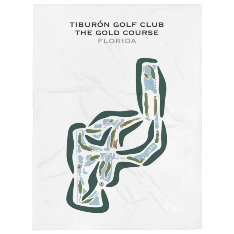 Tiburón Golf Club, The Gold Course, Florida - Printed Golf Courses