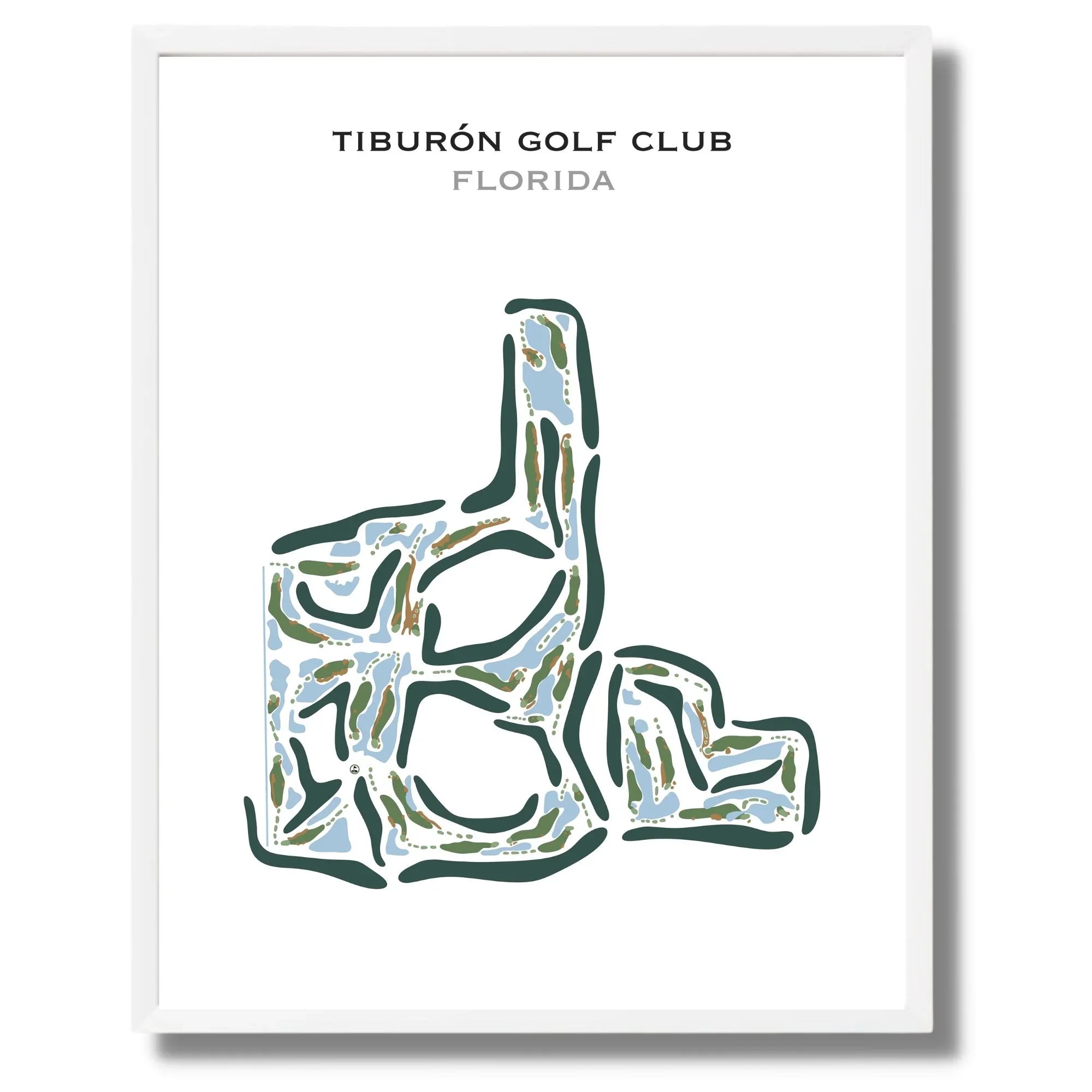 Tiburón Golf Club, Florida - Printed Golf Courses