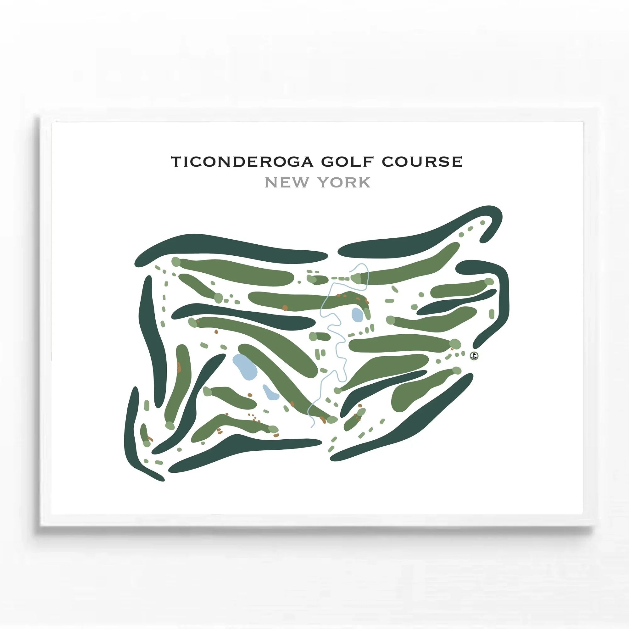 Ticonderoga Golf Course, New York - Printed Golf Course