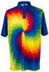 Tie Dye Mens Golf Polo Shirt by ReadyGOLF