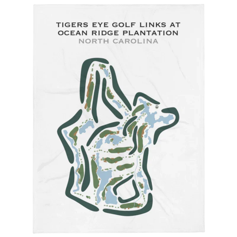 Tiger's Eye Golf Links at Ocean Ridge Plantation, North Carolina - Printed Golf Courses
