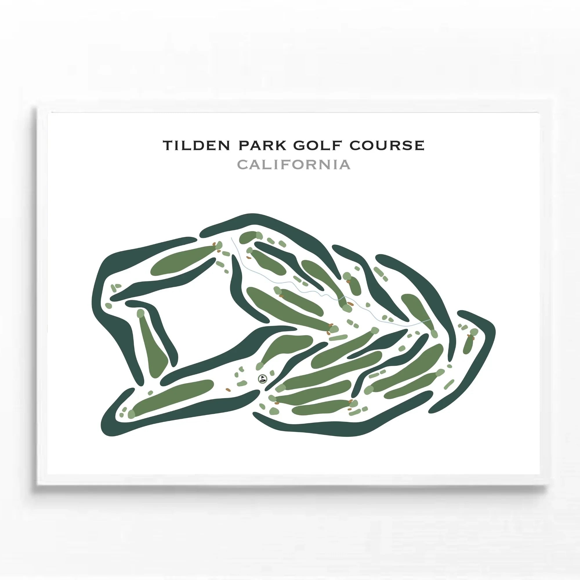 Tilden Park Golf Course, California - Printed Golf Courses