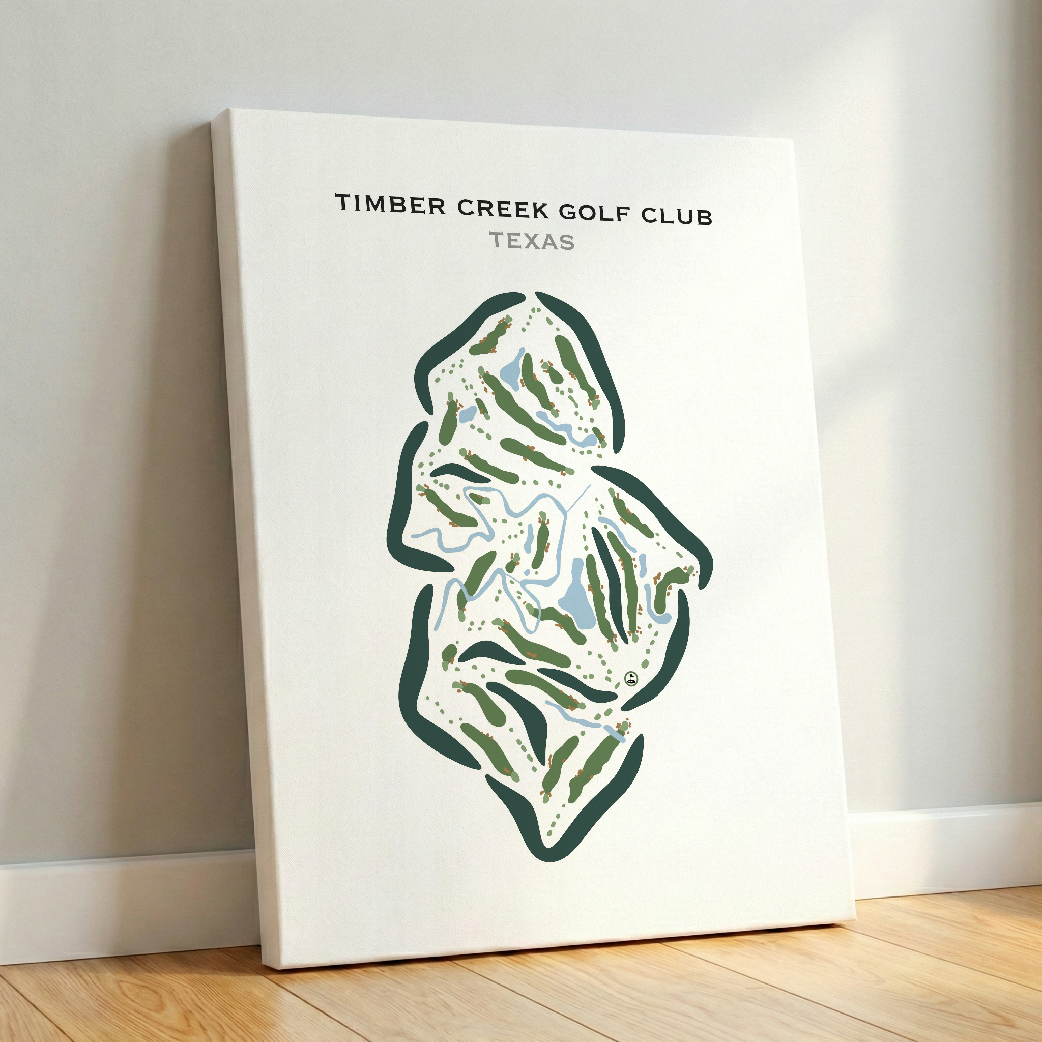 Timber Creek Golf Club, Texas - Printed Golf Course