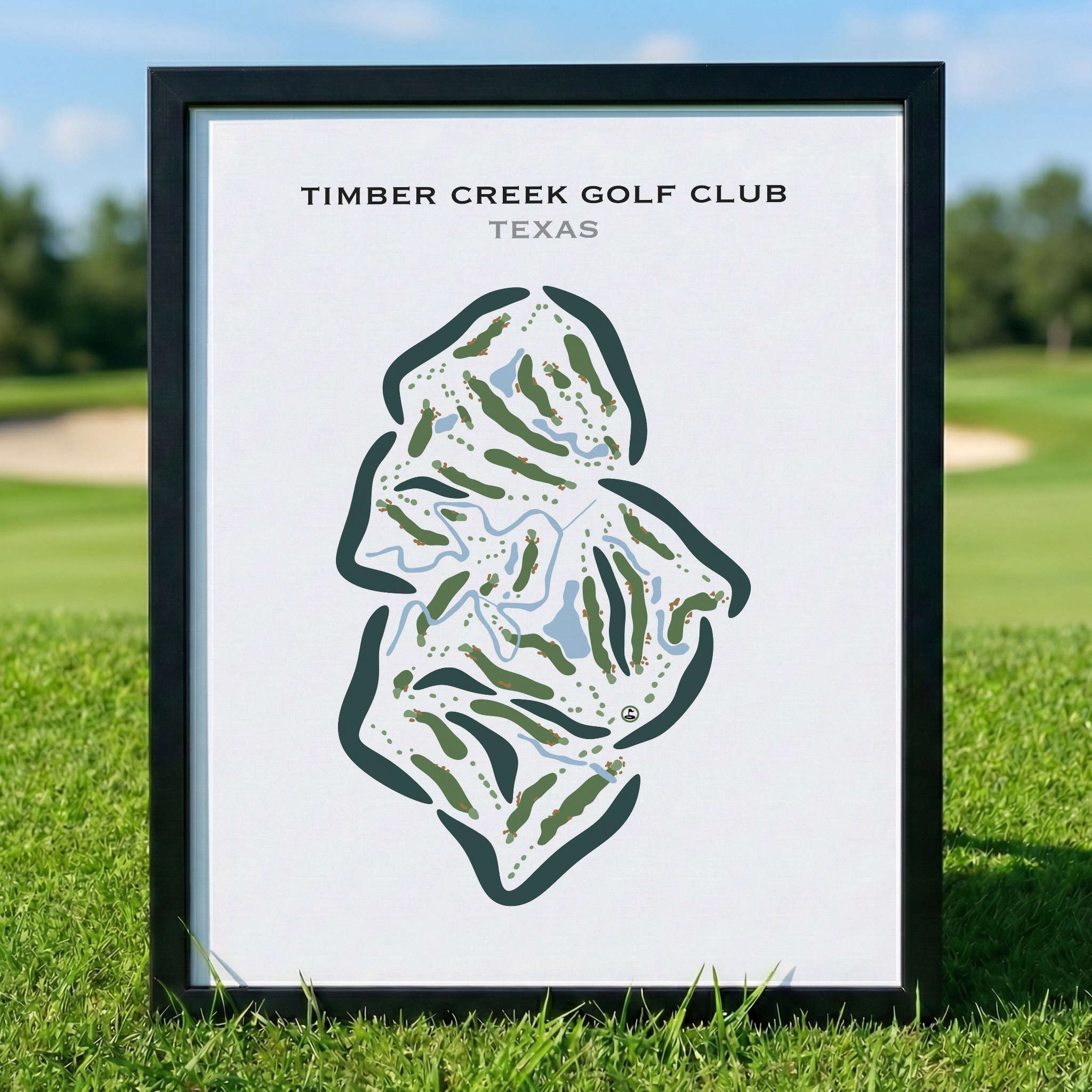 Timber Creek Golf Club, Texas - Printed Golf Course