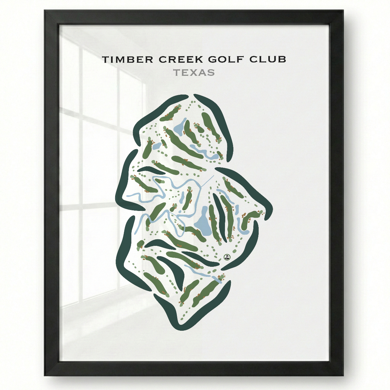 Timber Creek Golf Club, Texas - Printed Golf Course