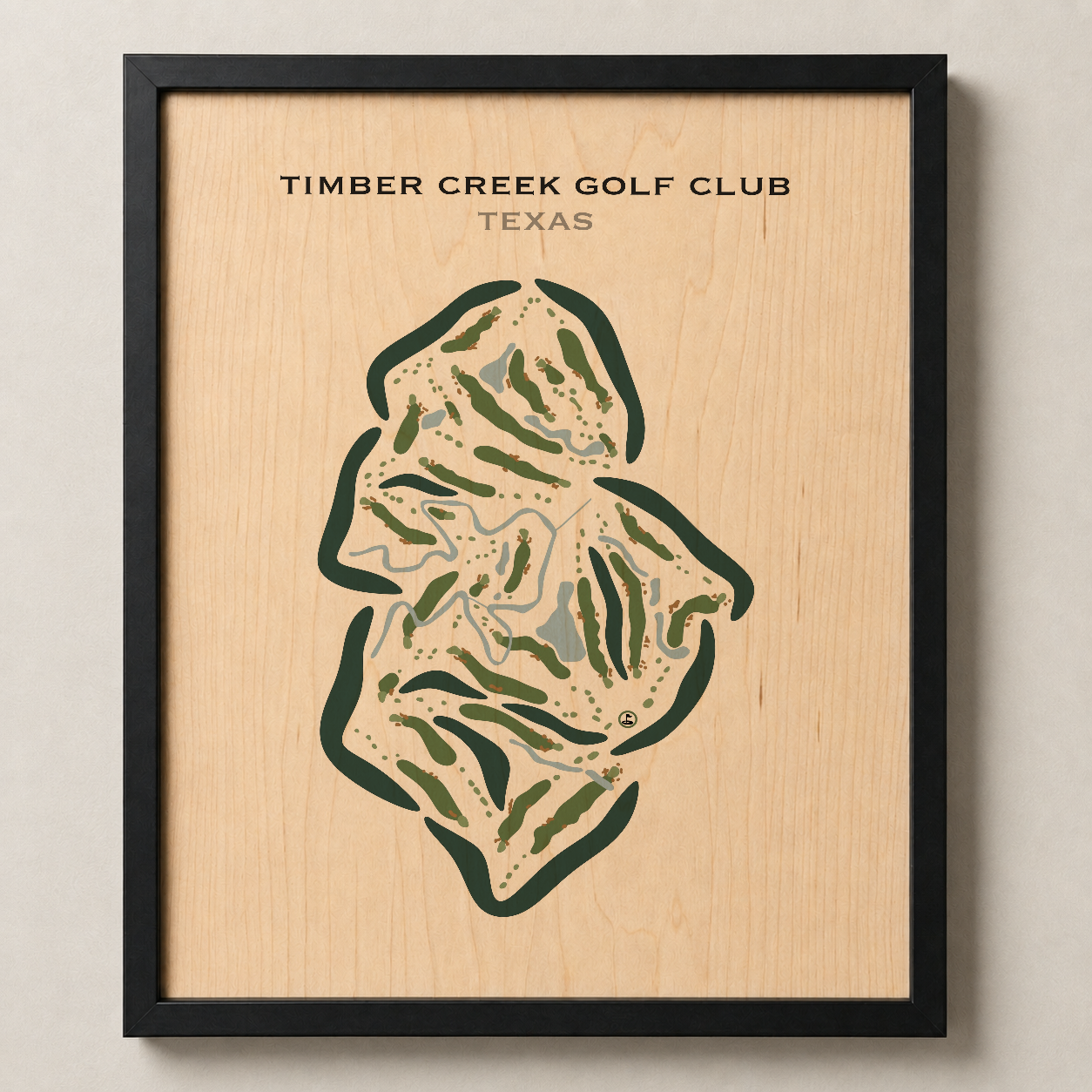Timber Creek Golf Club, Texas - Printed Golf Course