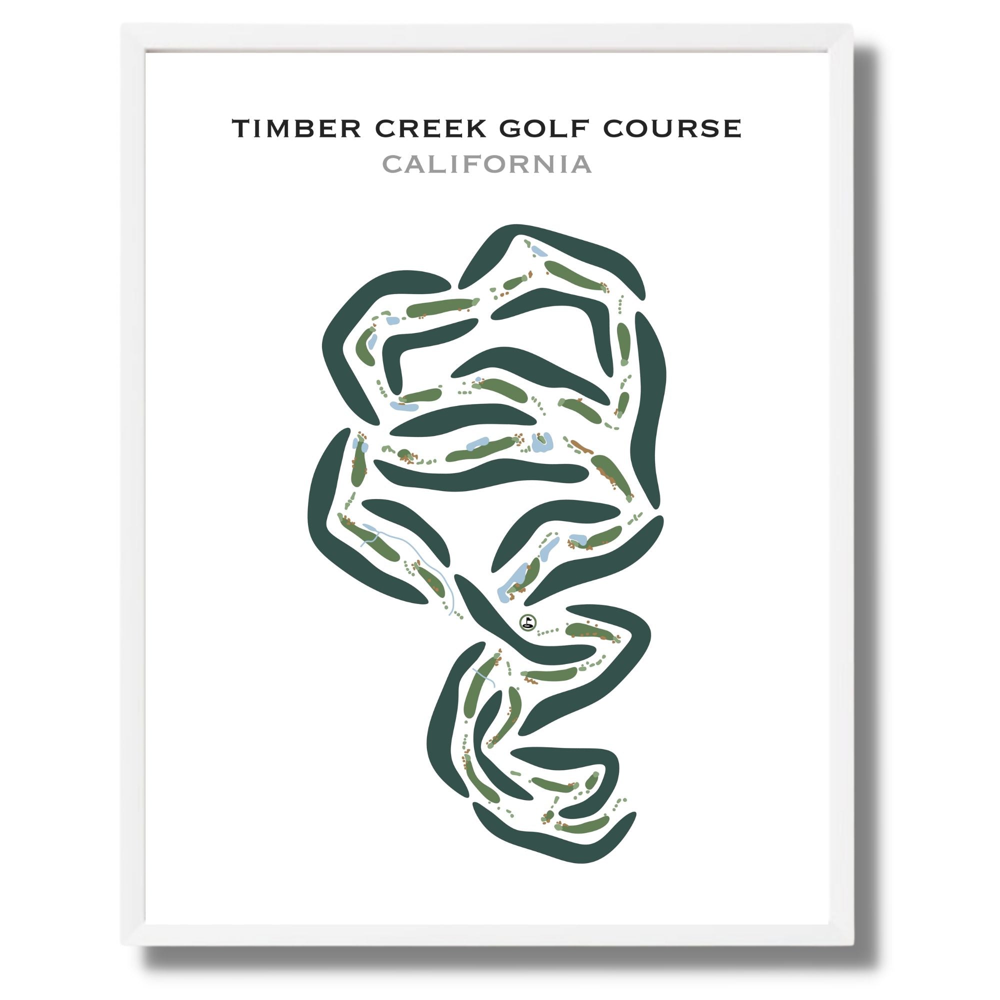 Timber Creek Golf Course, California - Printed Golf Courses