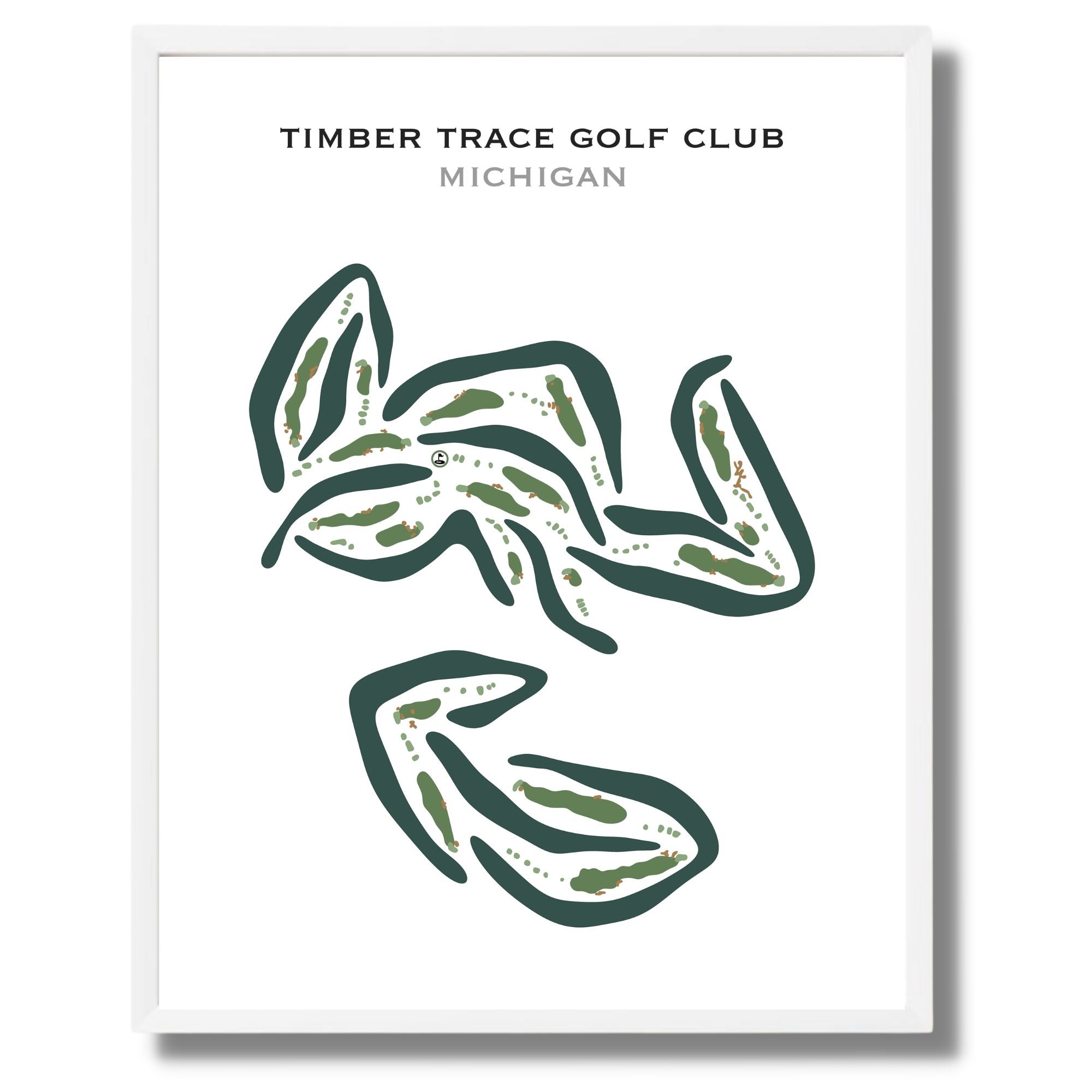 Timber Trace Golf Club, Michigan - Printed Golf Courses