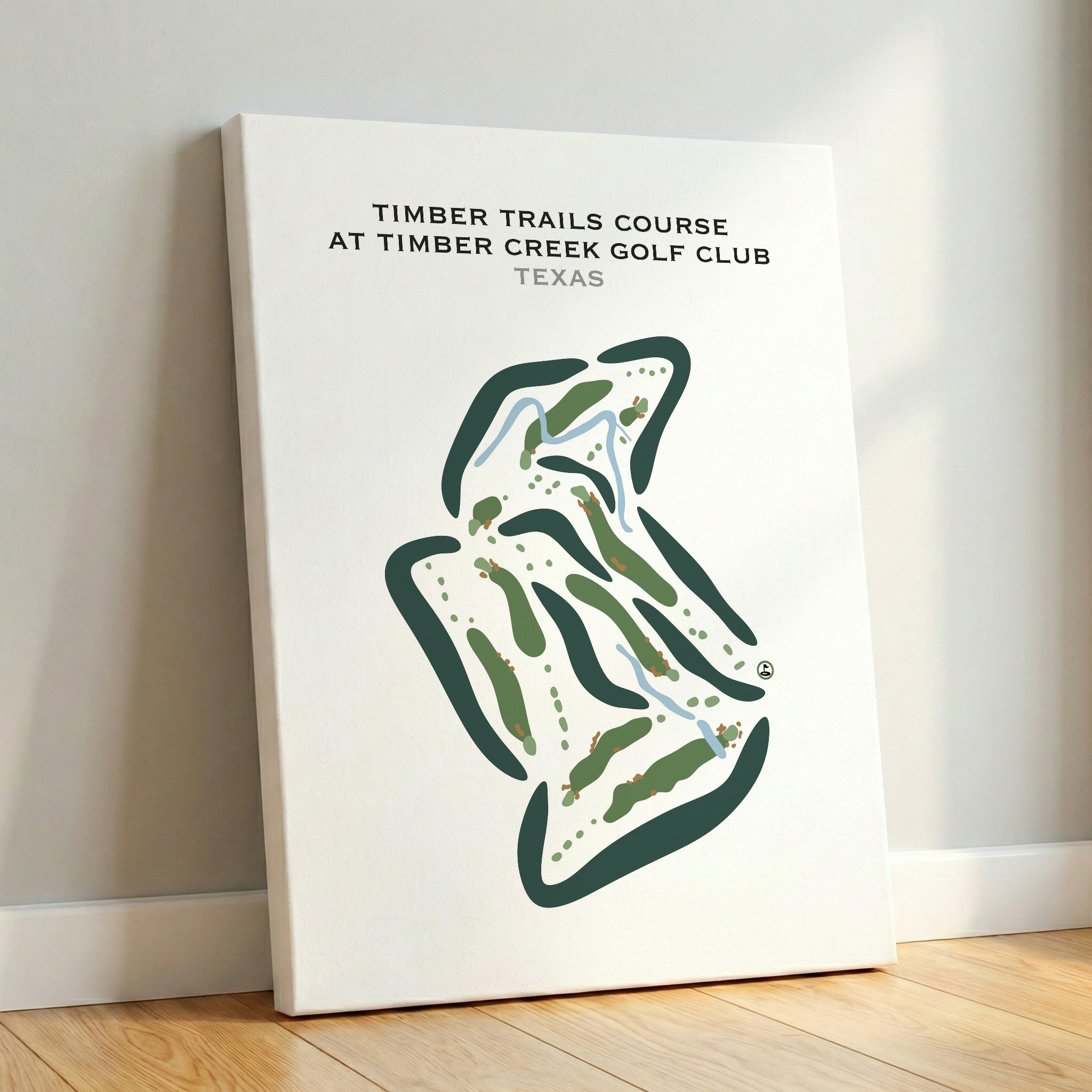 Timber Trails Course at Timber Creek Golf Club, Texas - Printed Golf Courses
