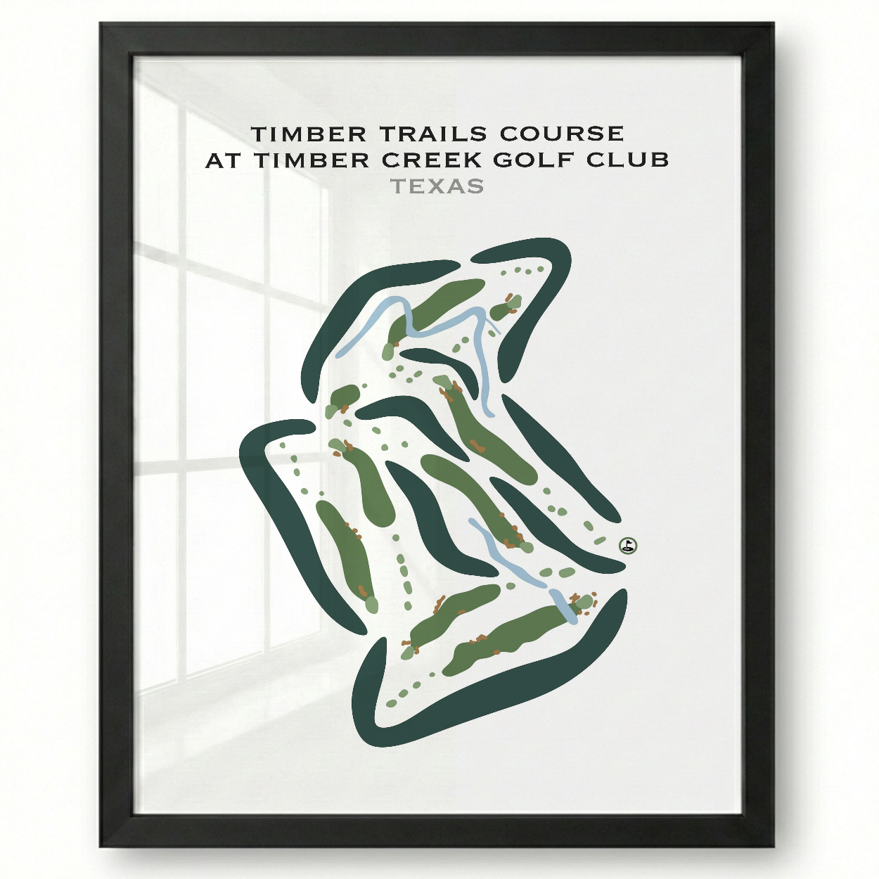 Timber Trails Course at Timber Creek Golf Club, Texas - Printed Golf Courses