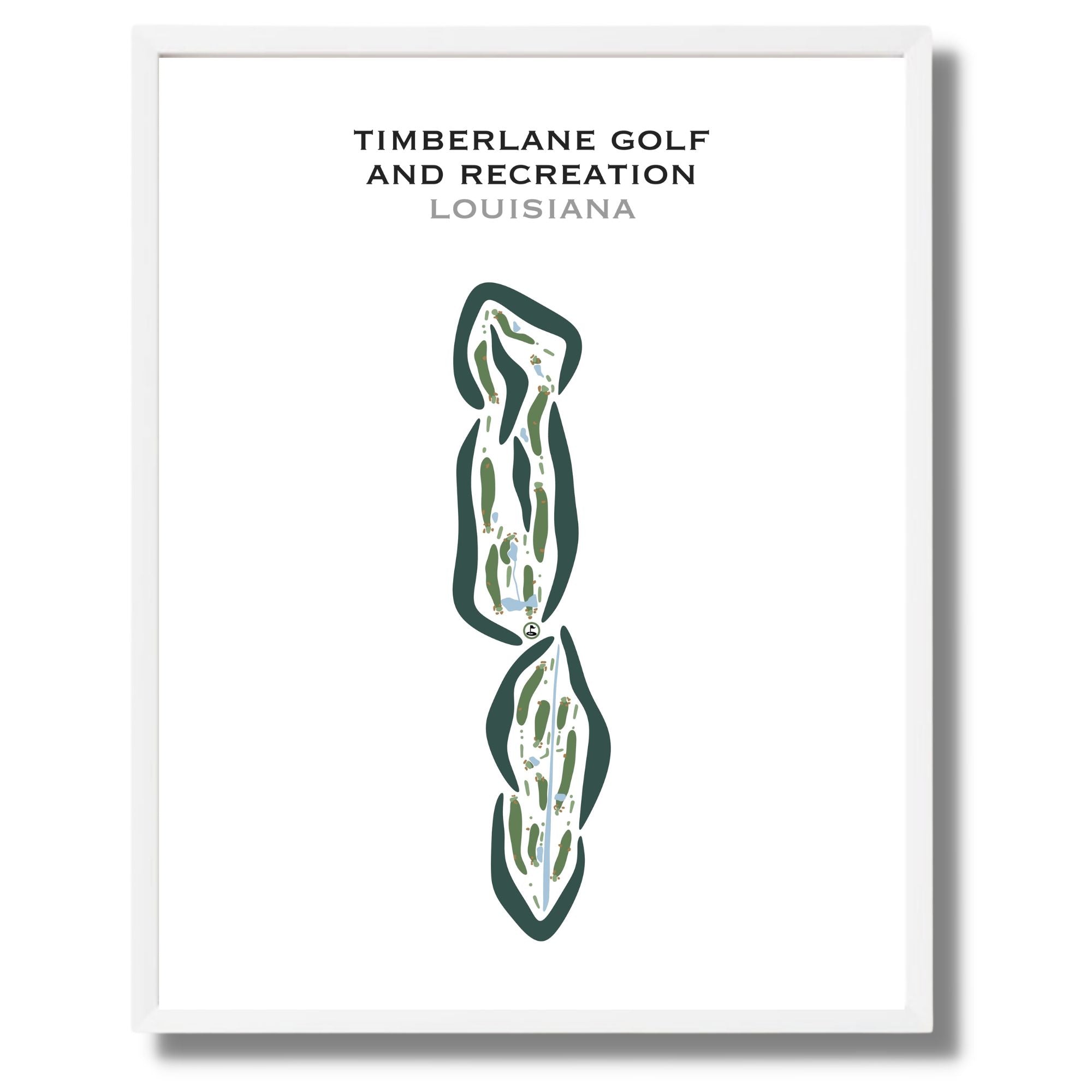 Timberlane Golf & Recreation, Louisiana - Printed Golf Courses