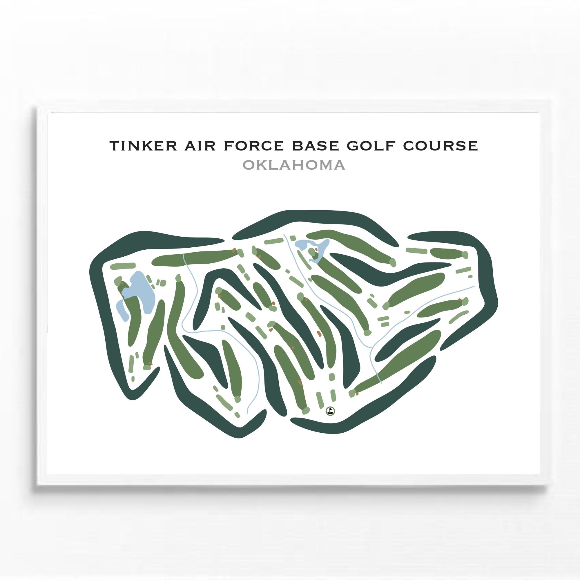 Tinker Air Force Base Golf Course, Oklahoma - Printed Golf Courses
