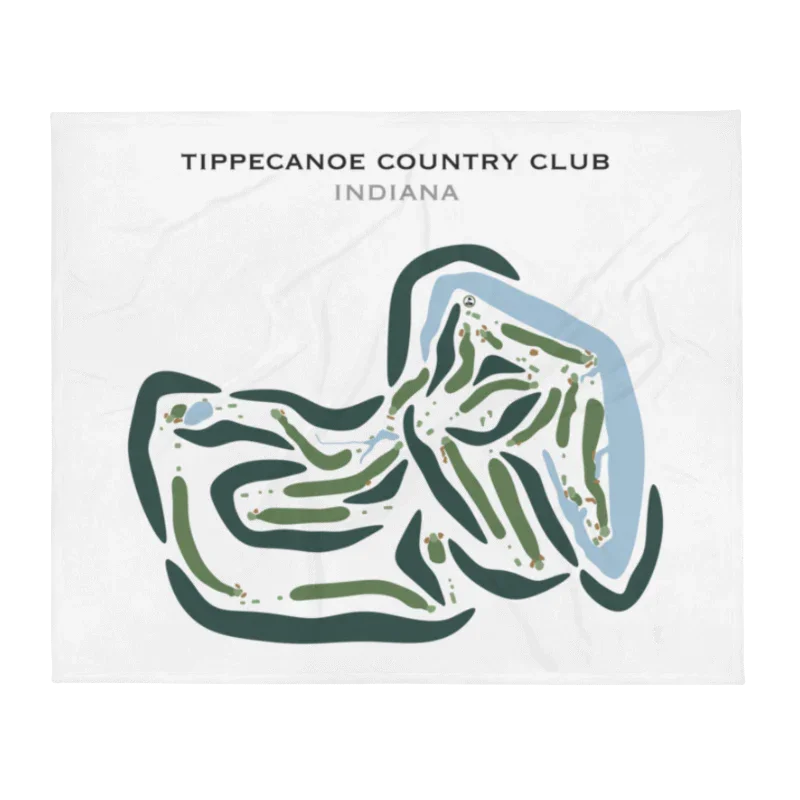 Tippecanoe Country Club, Indiana - Printed Golf Courses
