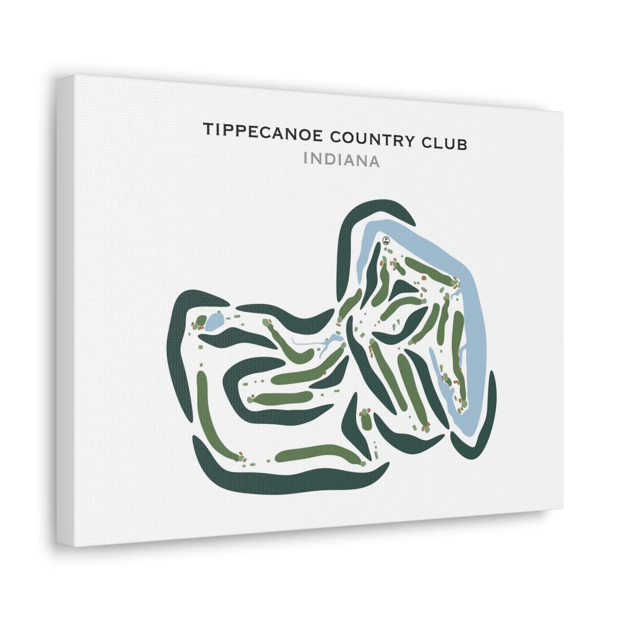 Tippecanoe Country Club, Indiana - Printed Golf Courses