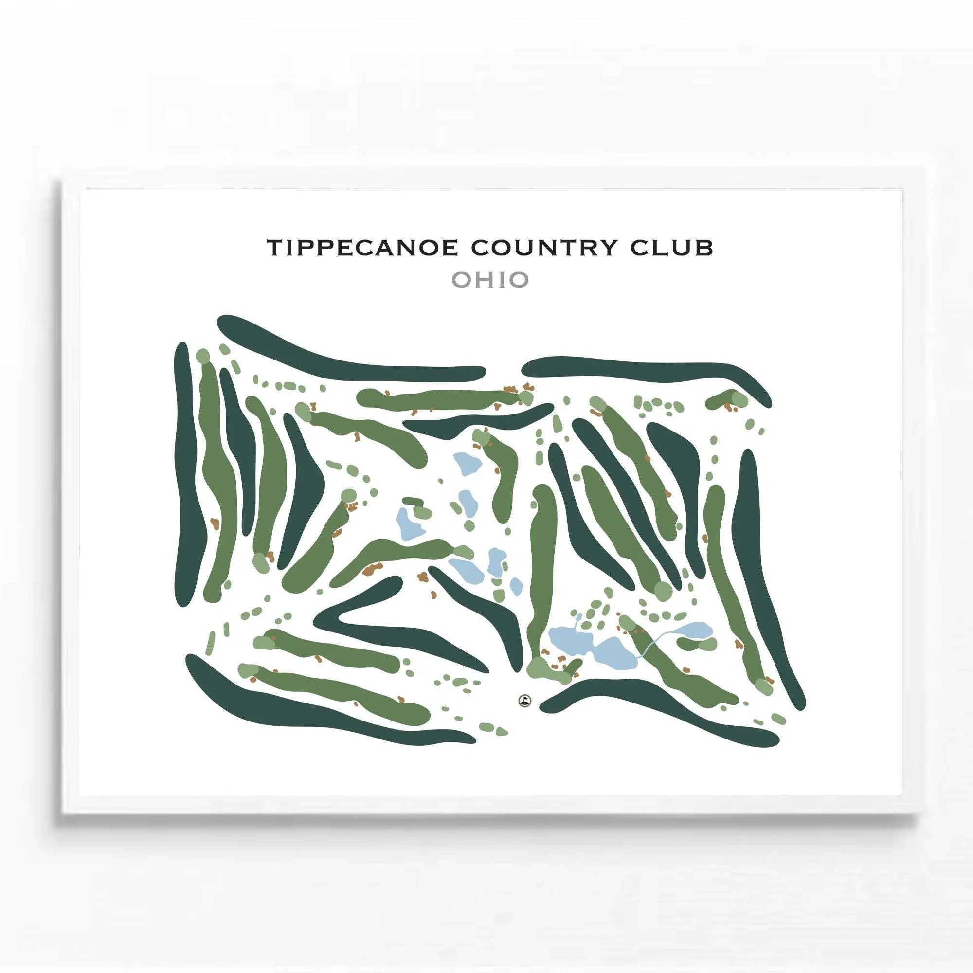 Tippecanoe Country Club, Ohio - Printed Golf Course