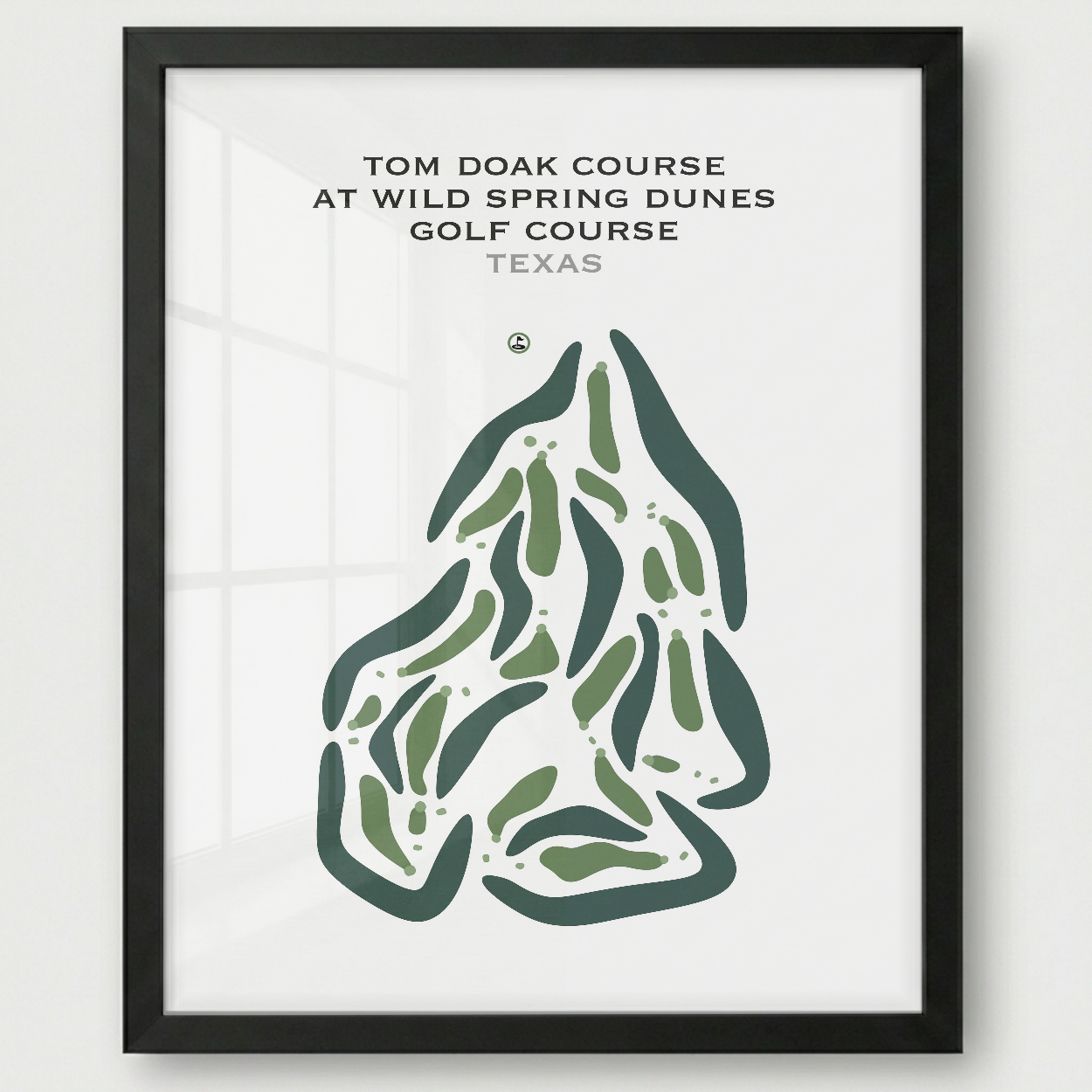 Tom Doak Course at Wild Spring Dunes Golf Course, Texas - Printed Golf Courses