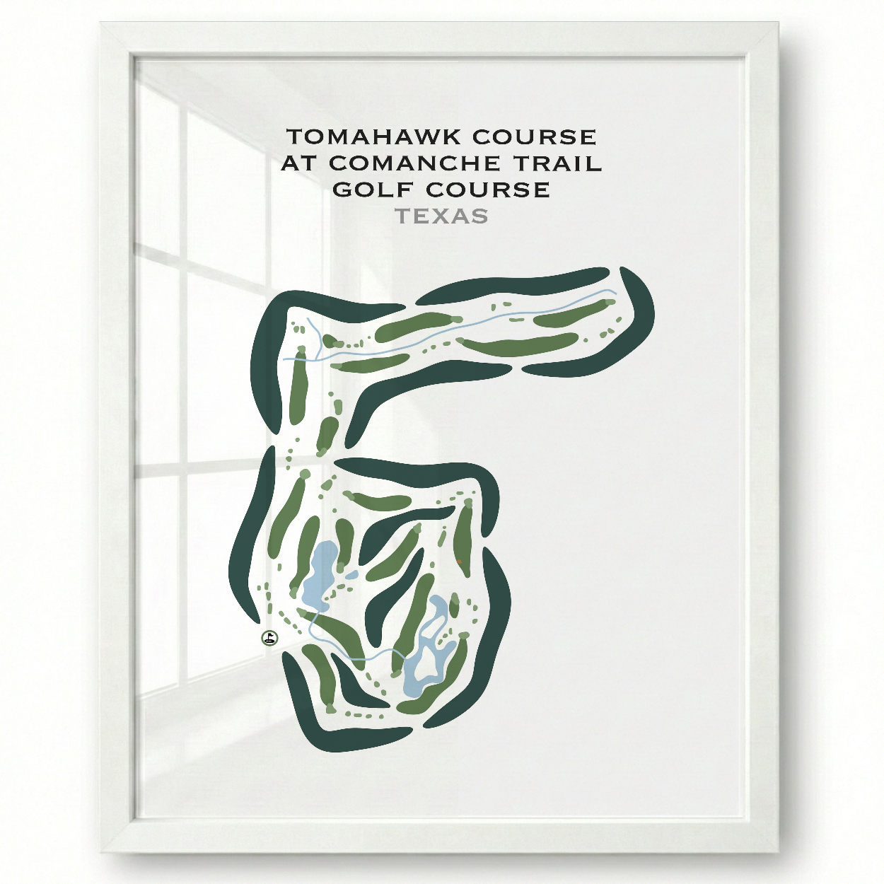 Tomahawk Course at Comanche Trail Golf Course, Texas - Printed Golf Courses