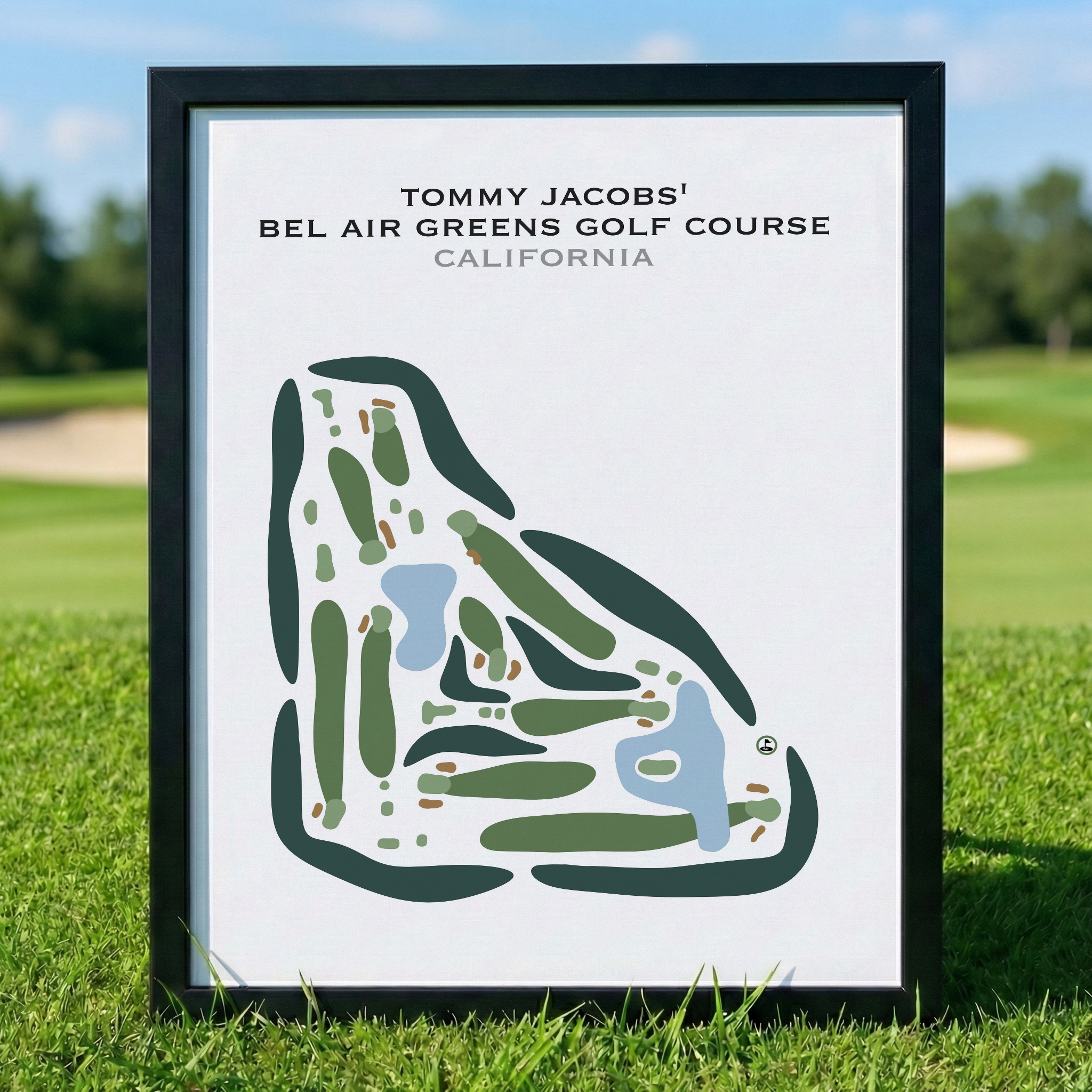 Tommy Jacobs' Bel Air Greens Golf Course, California - Printed Golf Courses