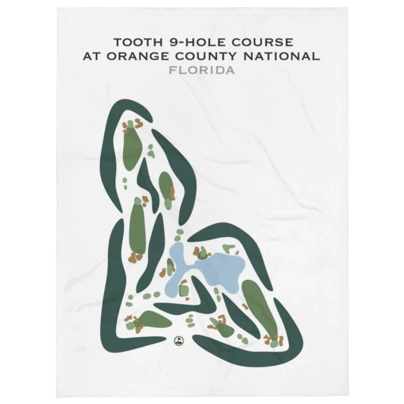 Tooth 9-Hole Course at Orange County National, Florida - Printed Golf Courses